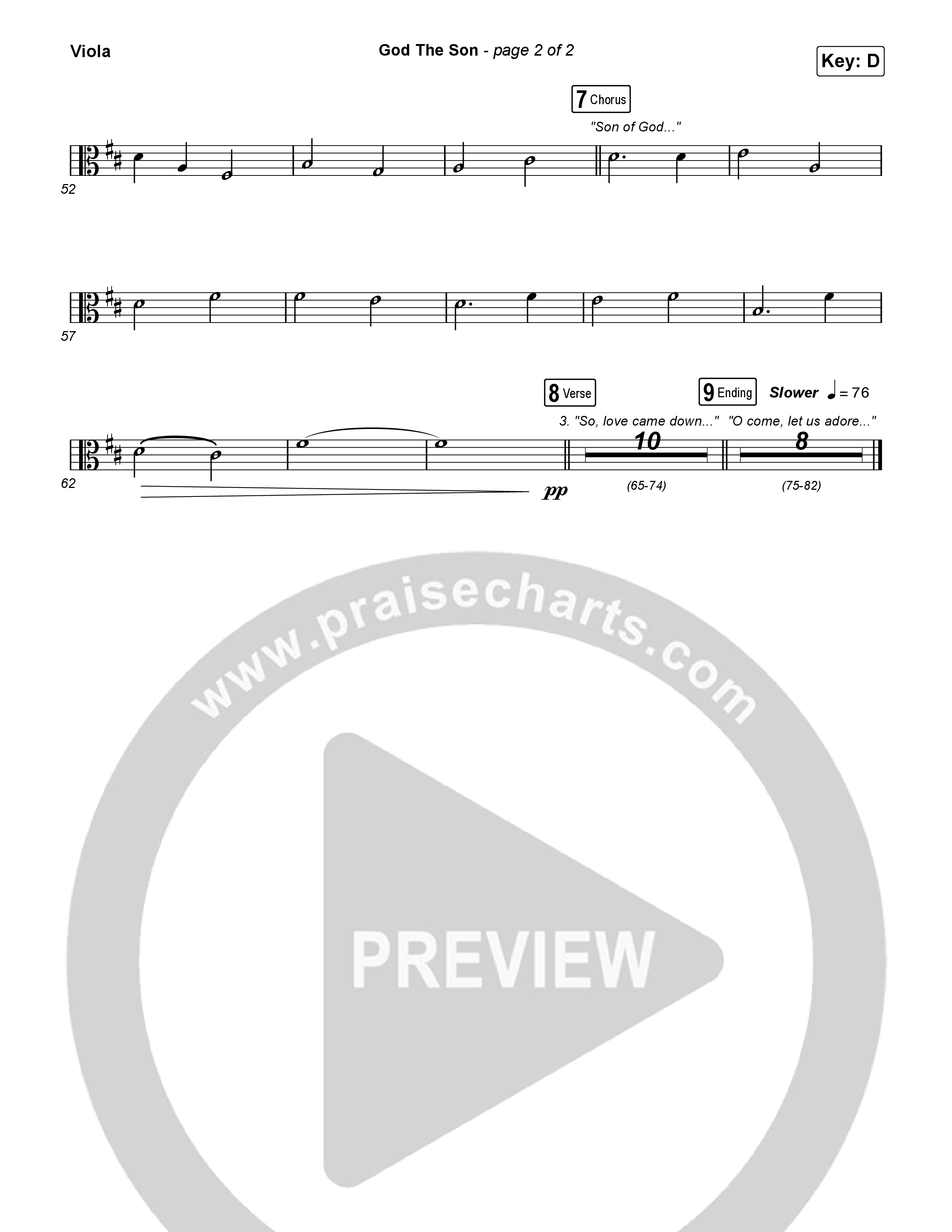 God The Son Viola (Matt Redman)