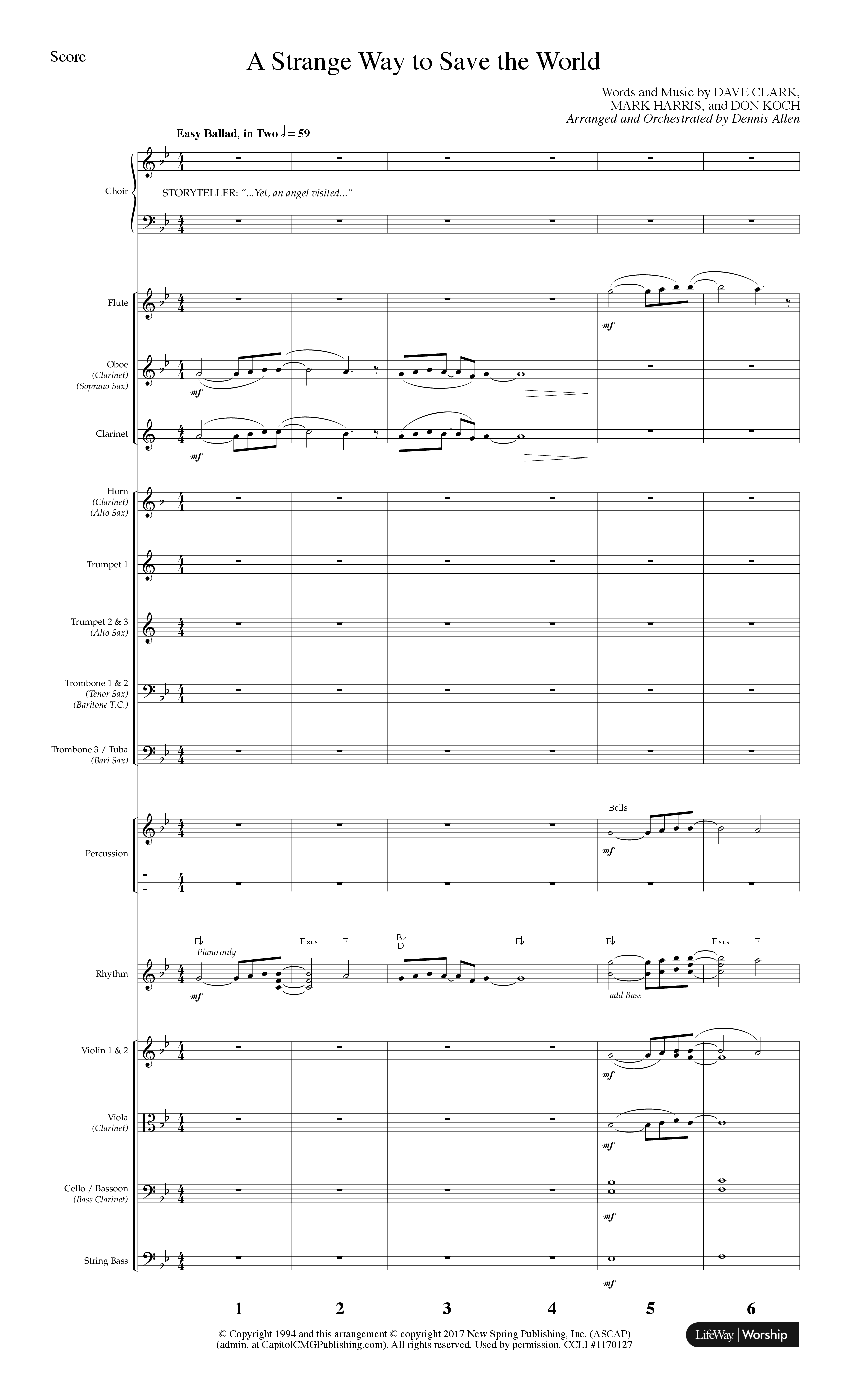 The Greatest Story Ever Told (9 Song Choral Collection) Song 4 (Orchestration) (Lifeway Choral / Arr. Dennis Allen)