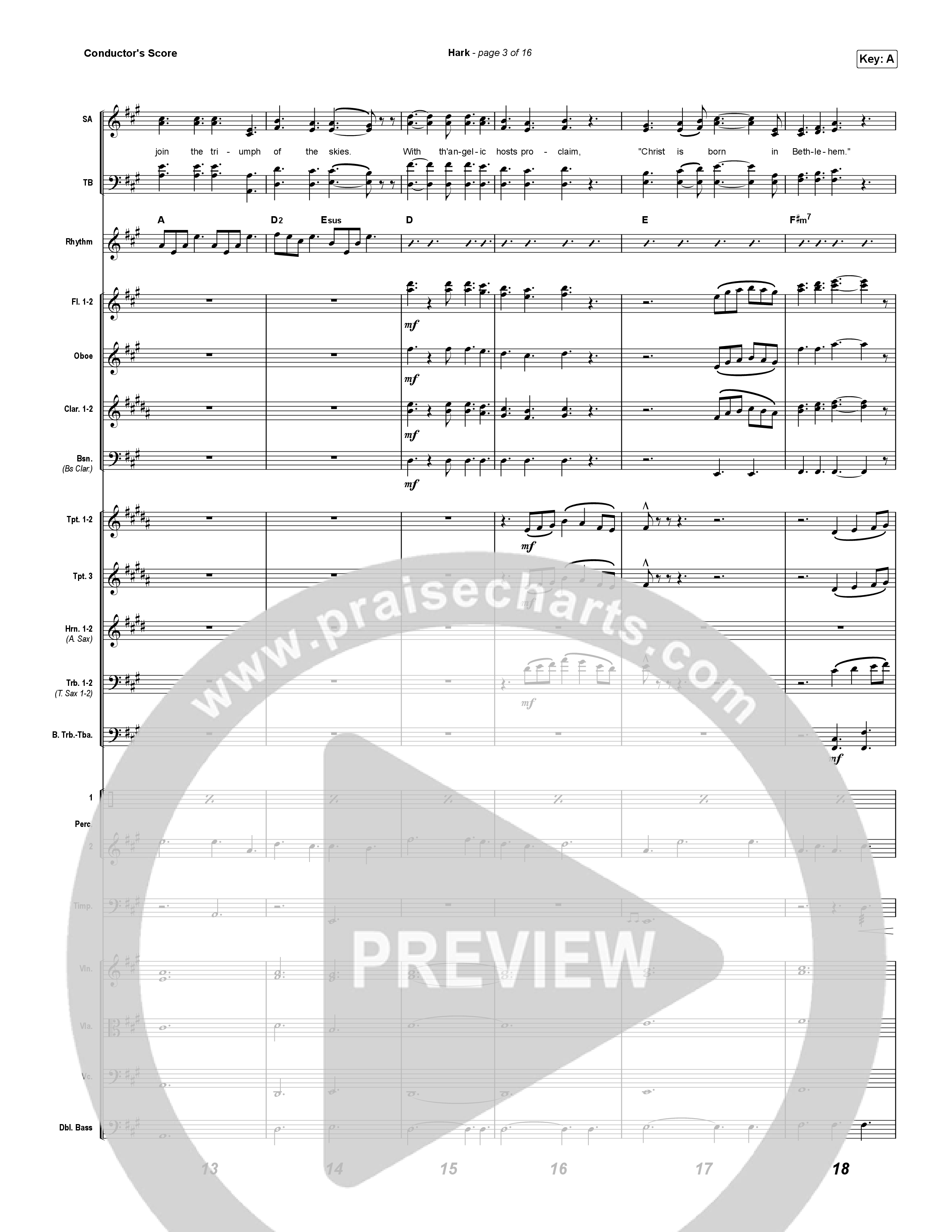 Hark Conductor's Score (Thrive Worship / Corbin Phillips)