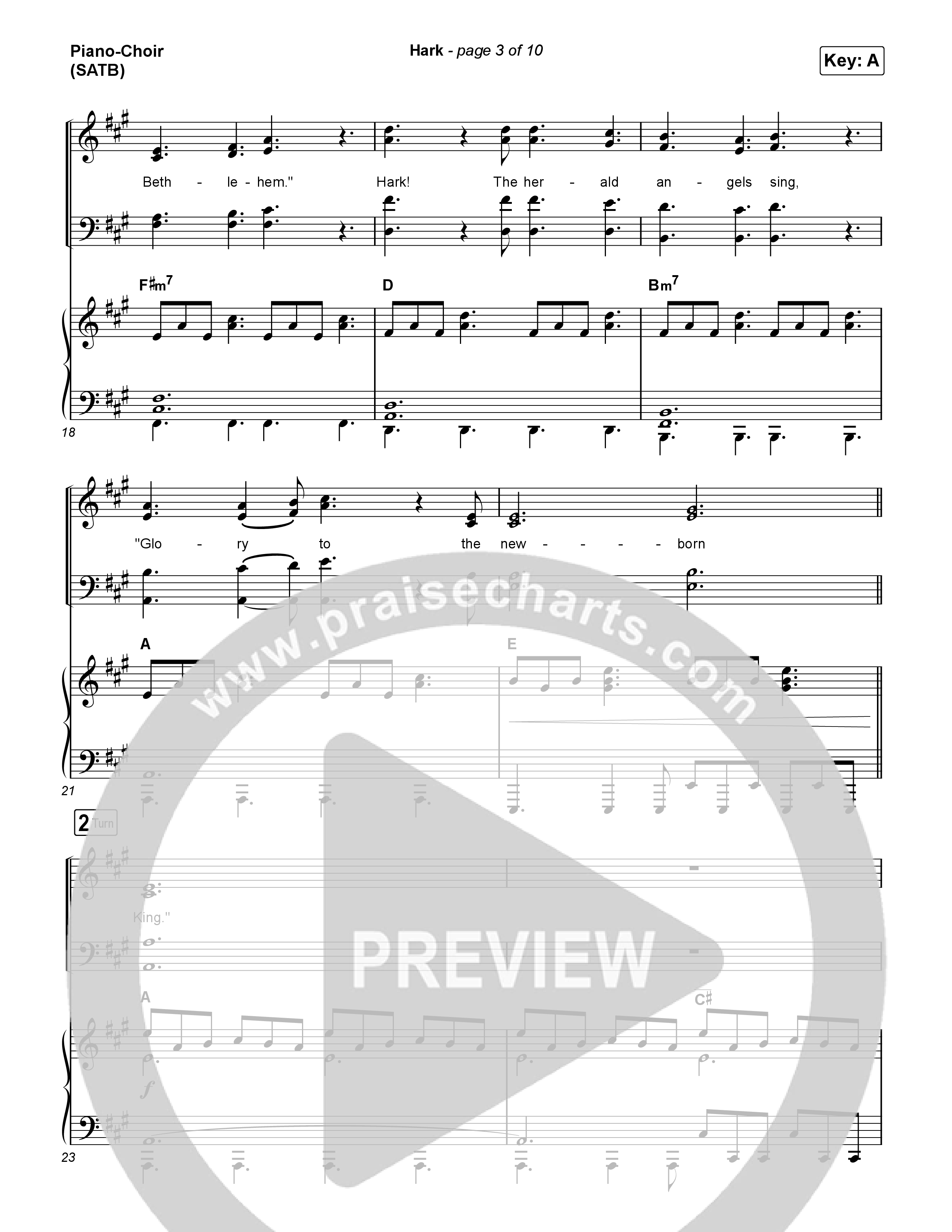 Hark Piano/Vocal Pack (Thrive Worship / Corbin Phillips)
