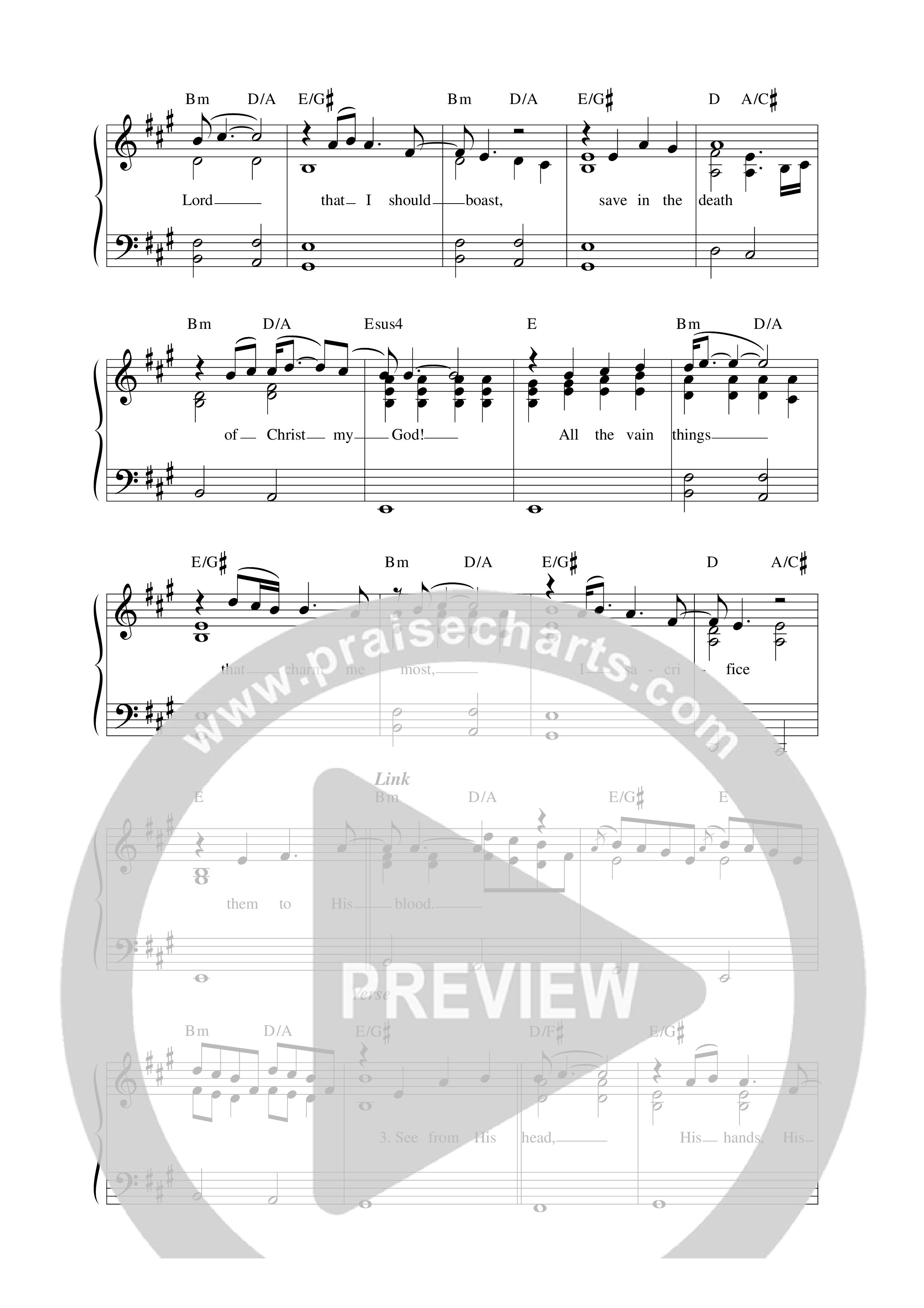 When I Survey Lead Sheet Melody (Songs From The Soil)