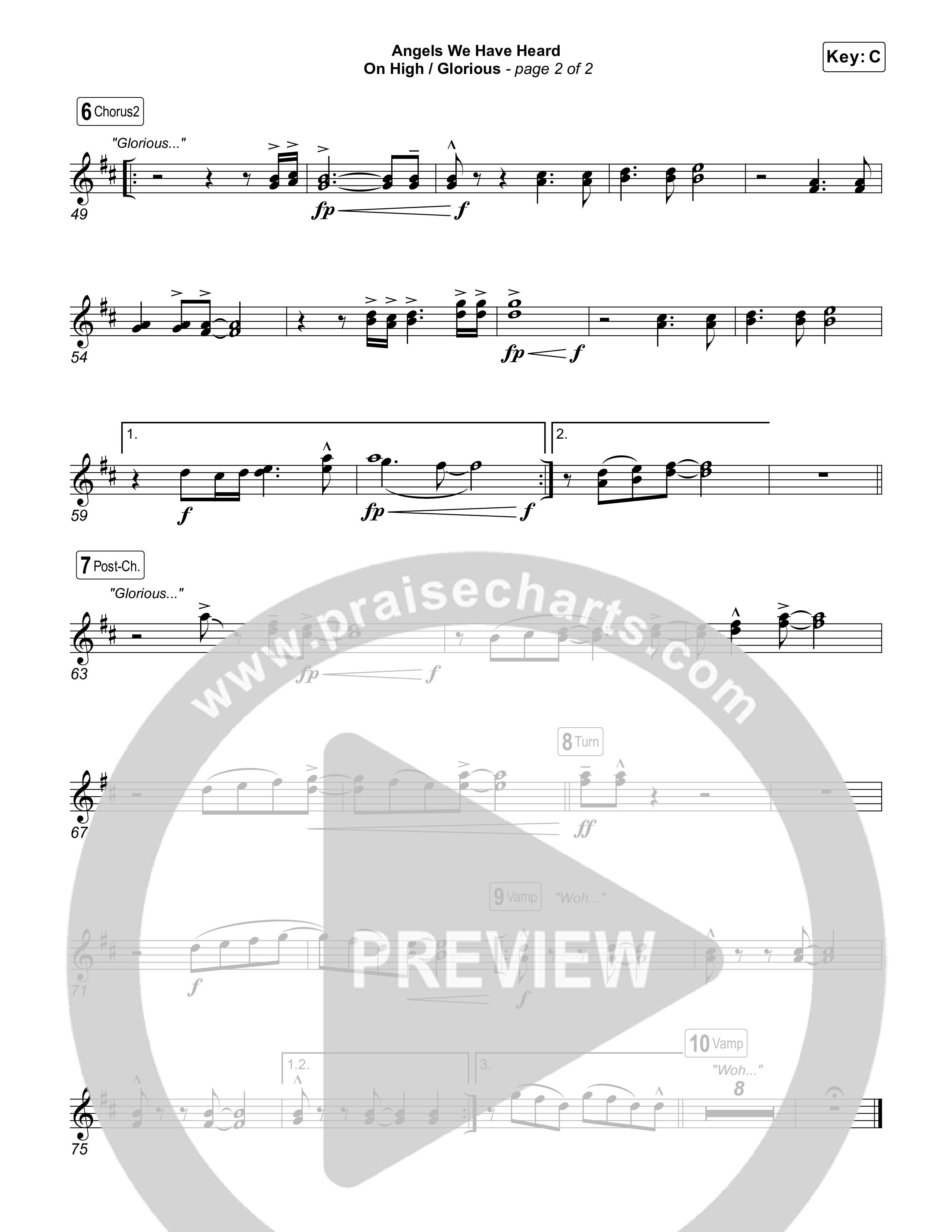 Angels We Have Heard On High / Glorious Tenor Sax 1,2 (Paul Baloche / Sarah Kroger)