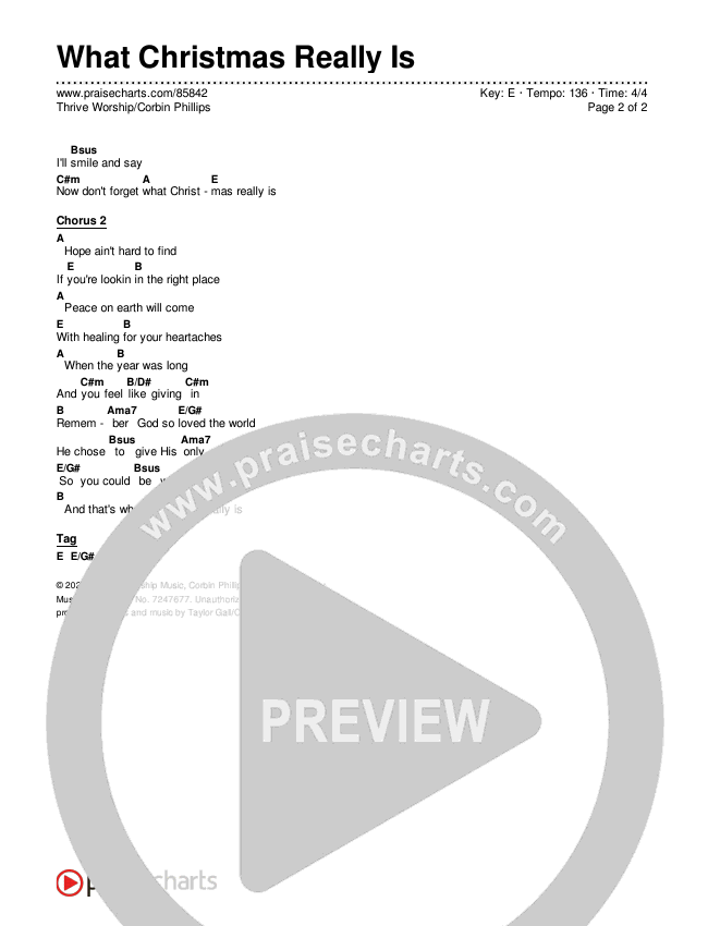 What Christmas Really Is Chords & Lyrics (Thrive Worship / Corbin Phillips)