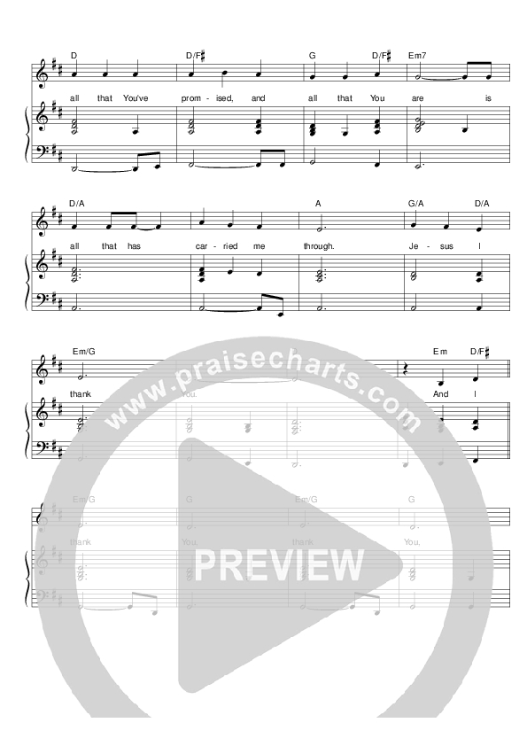 Thank You Lord Piano/Vocal (Hillsong Worship)