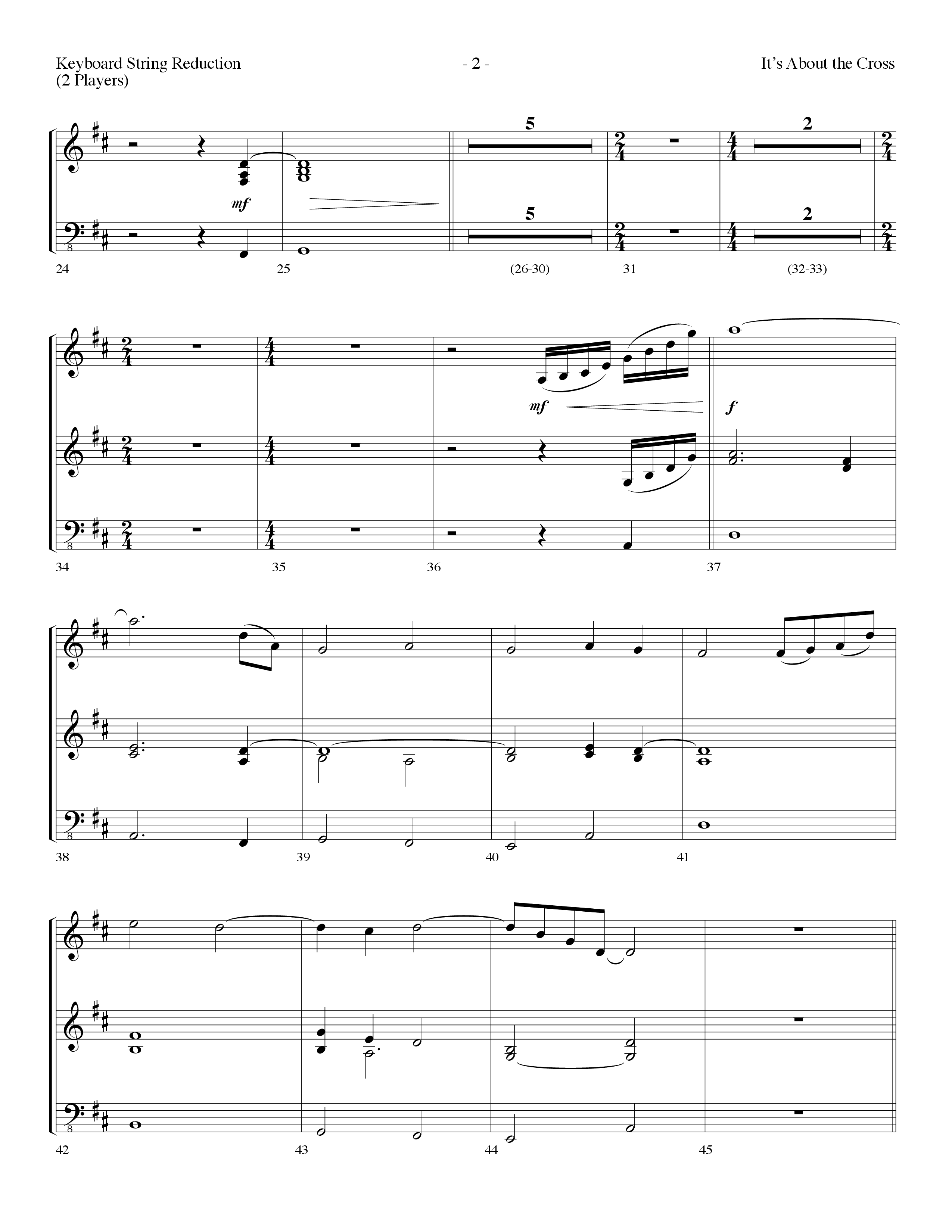 It's About The Cross (Choral Anthem SATB) String Reduction (Lifeway Choral / Arr. Dennis Allen)