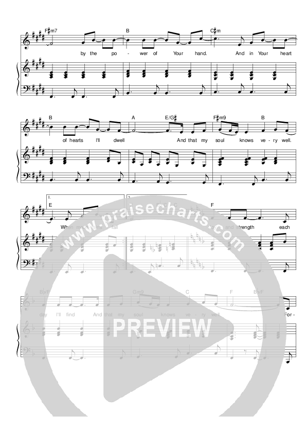 And That My Soul Knows Very Well Lead & Piano (Hillsong Worship)