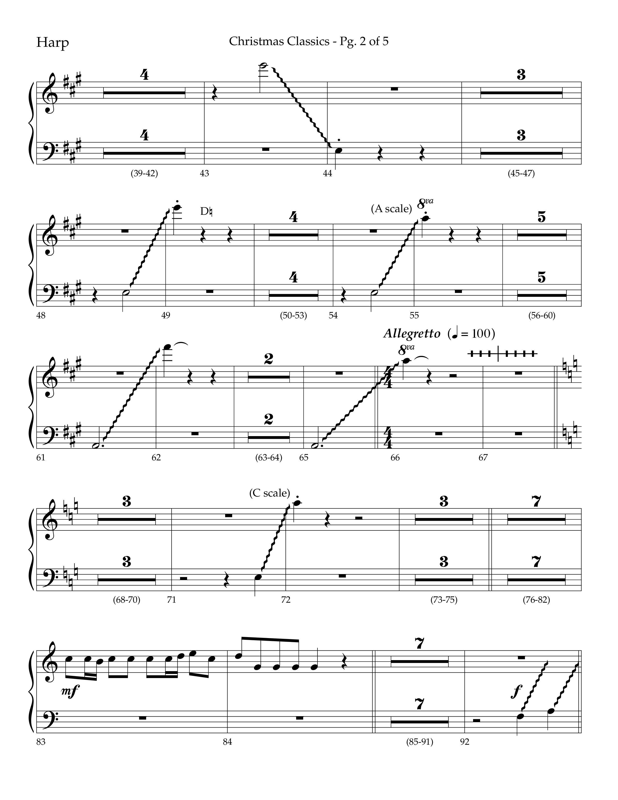 Christmas Classic (Choral Anthem SATB) Harp (Lifeway Choral / Arr. Bradley Knight)