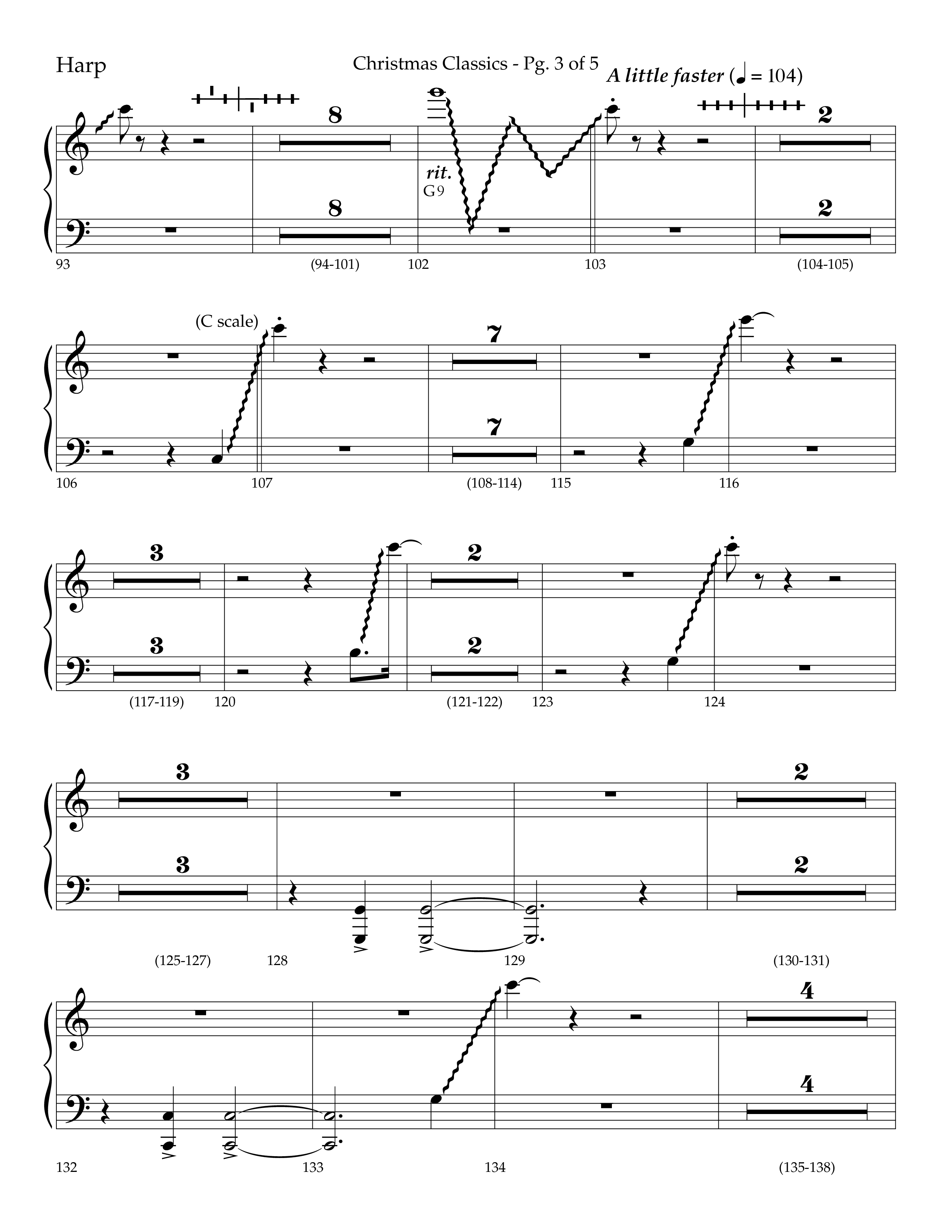 Christmas Classic (Choral Anthem SATB) Harp (Lifeway Choral / Arr. Bradley Knight)