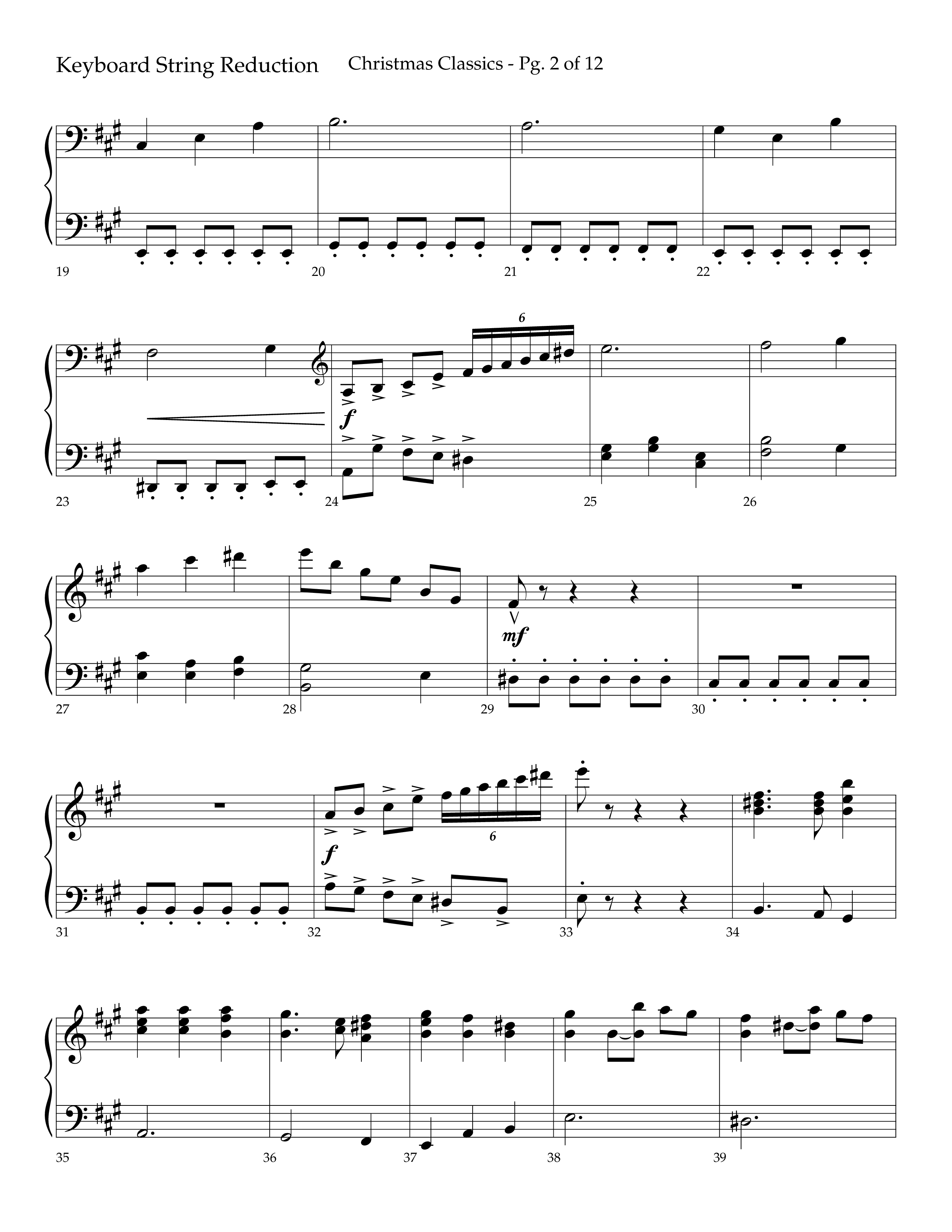 Christmas Classic (Choral Anthem SATB) String Reduction (Lifeway Choral / Arr. Bradley Knight)