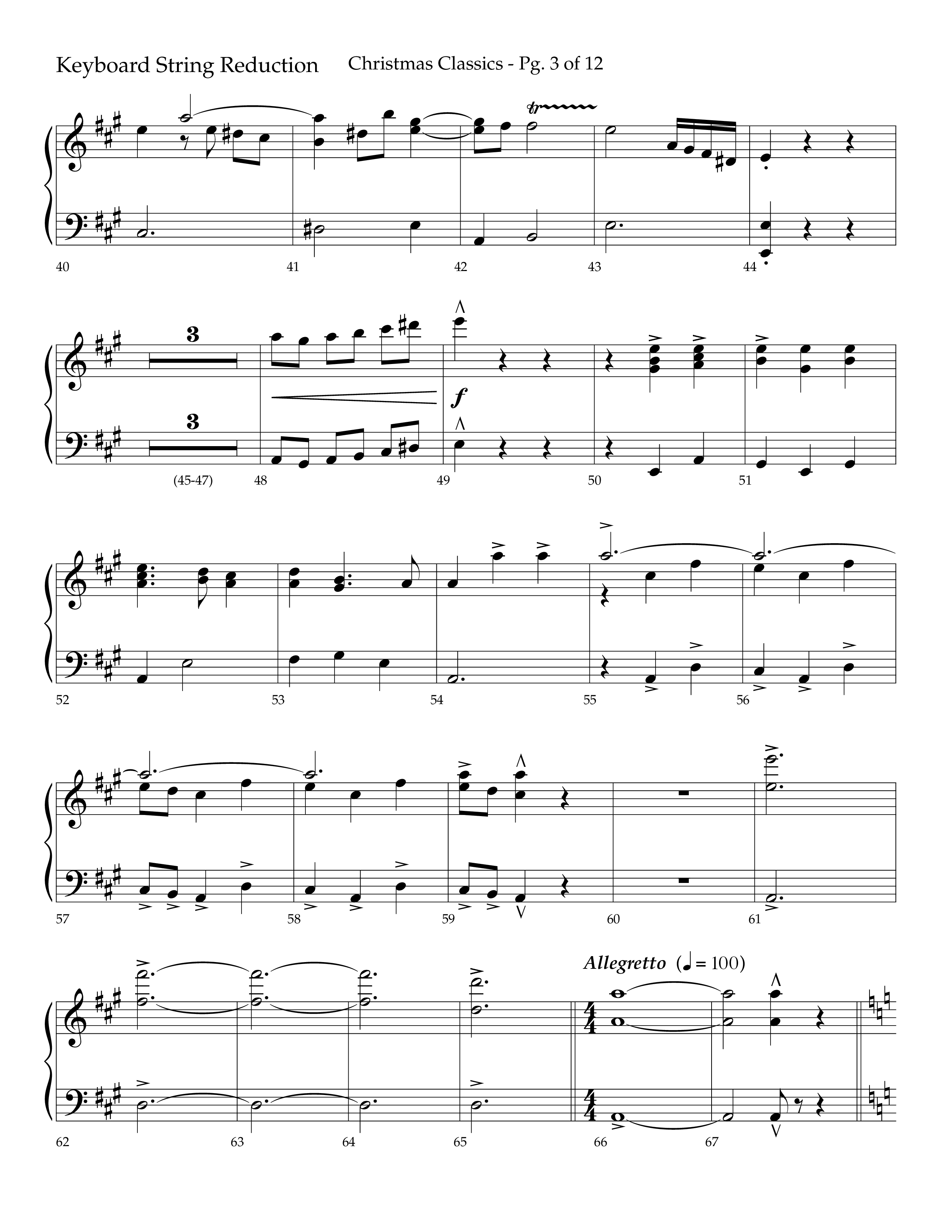 Christmas Classic (Choral Anthem SATB) String Reduction (Lifeway Choral / Arr. Bradley Knight)