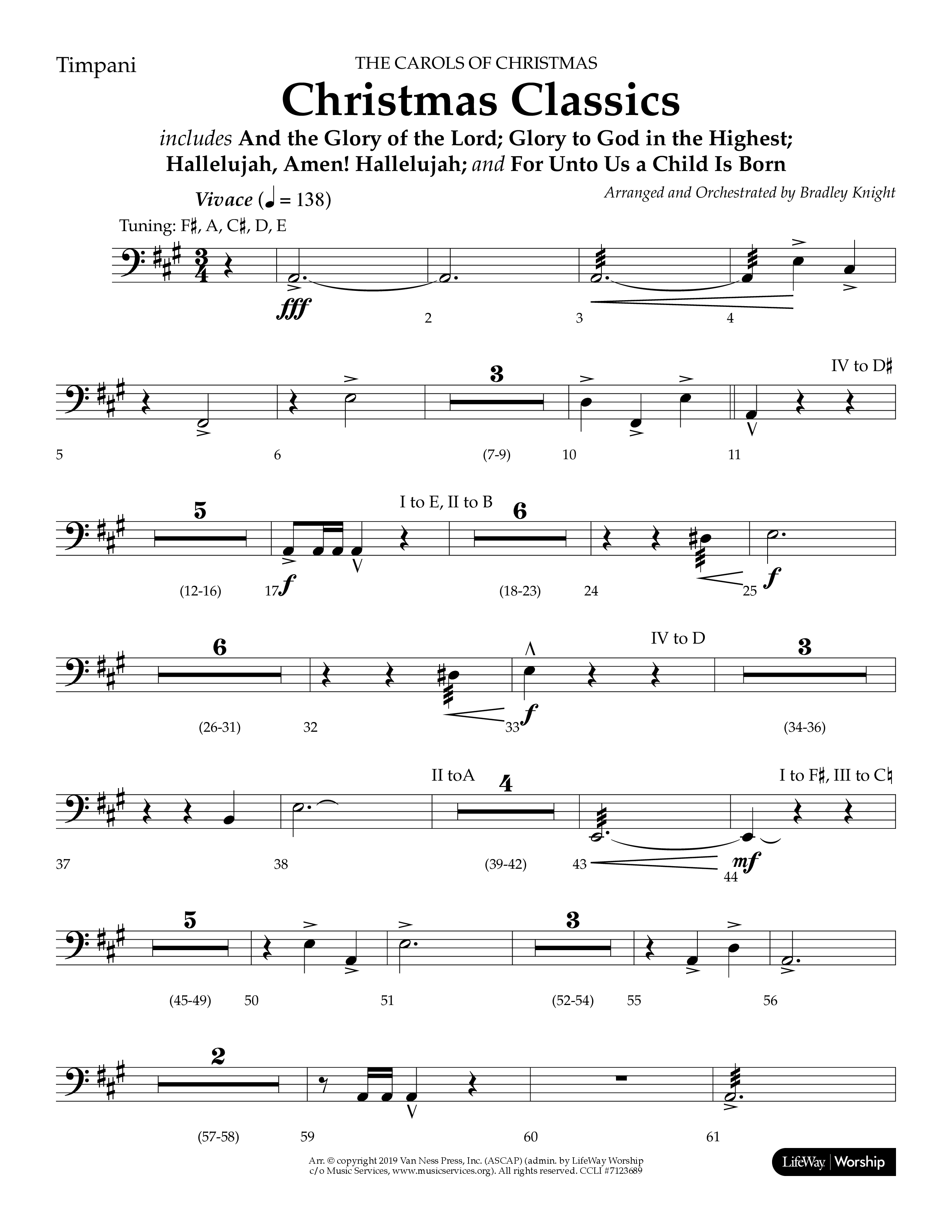 Christmas Classic (Choral Anthem SATB) Timpani (Lifeway Choral / Arr. Bradley Knight)