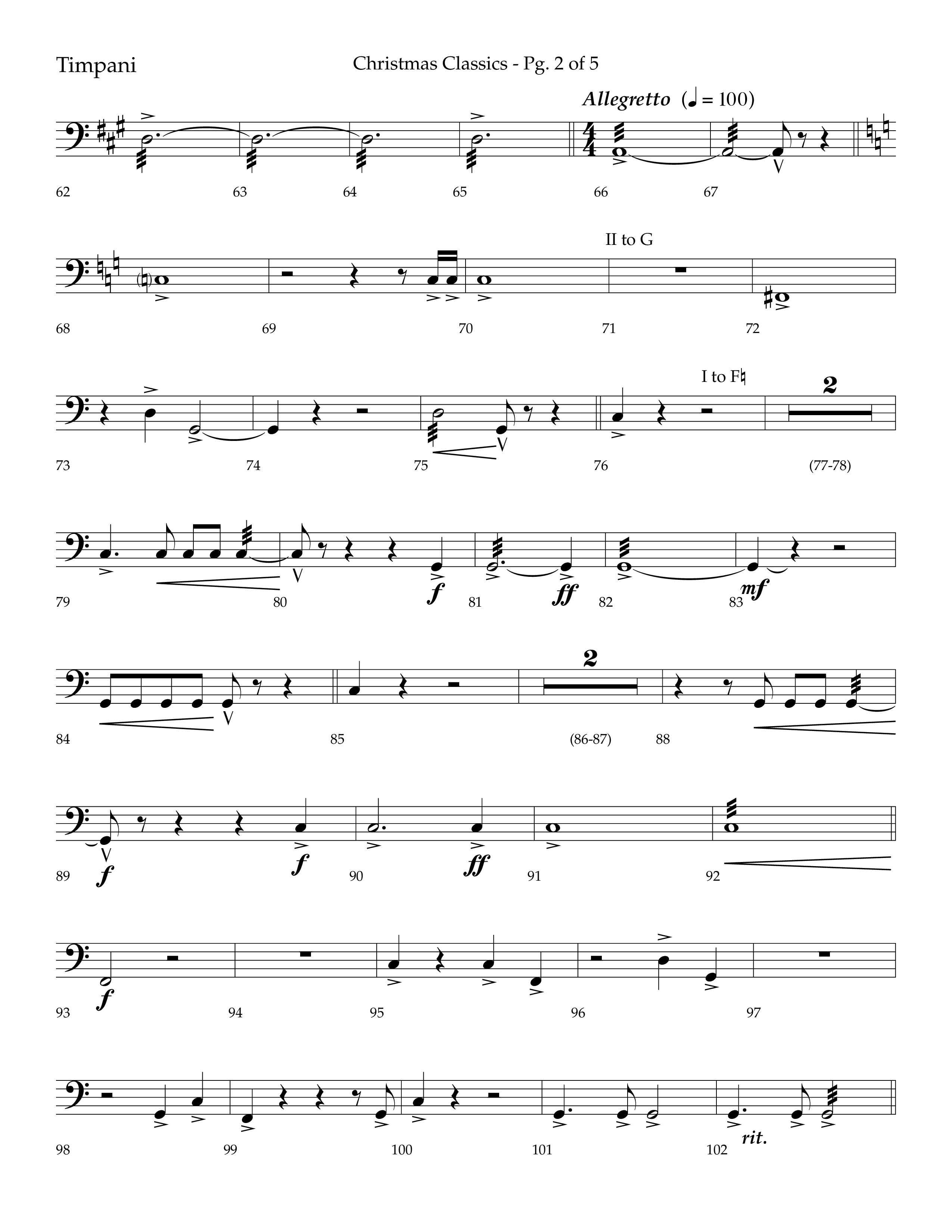 Christmas Classic (Choral Anthem SATB) Timpani (Lifeway Choral / Arr. Bradley Knight)