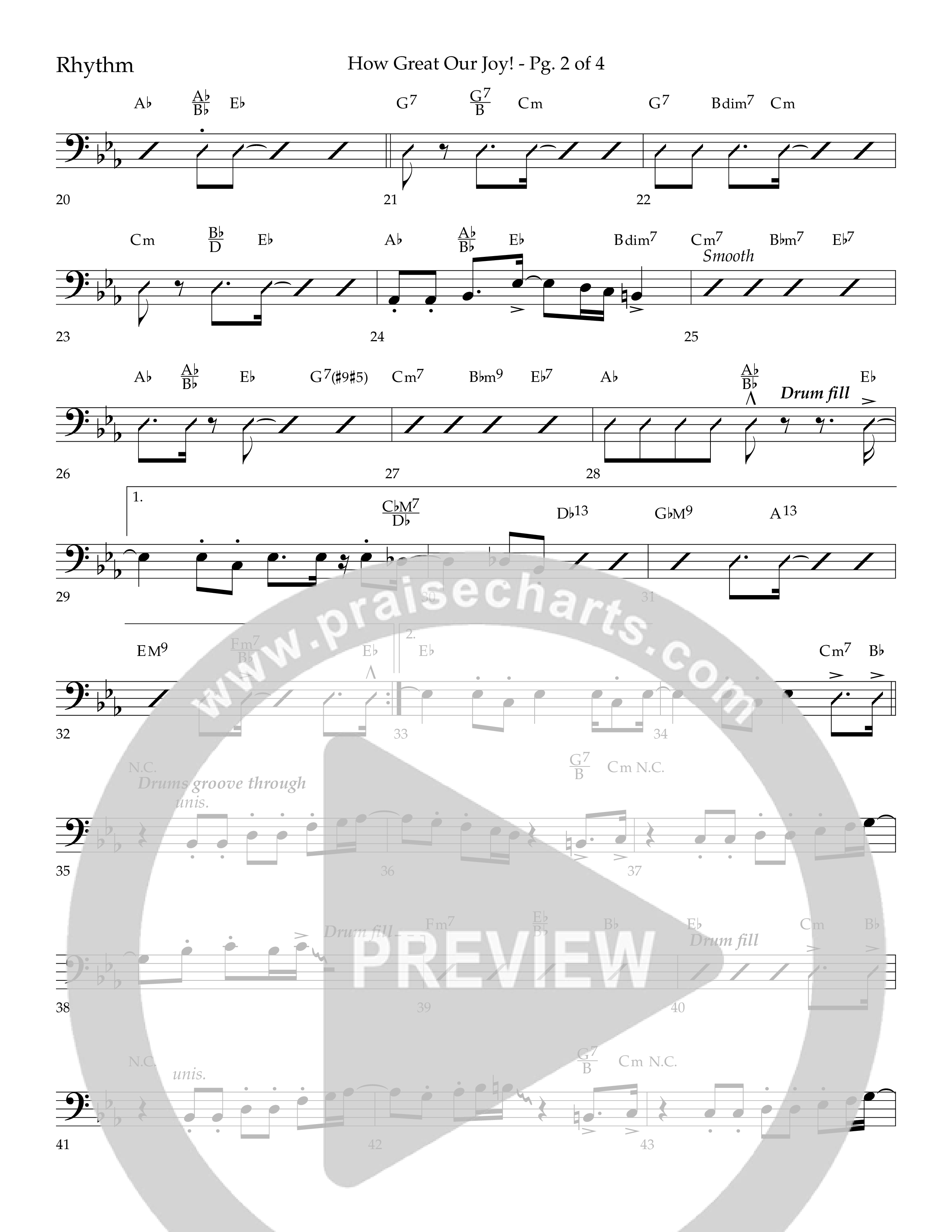 How Great Our Joy (Choral Anthem SATB) Lead Melody & Rhythm (Lifeway Choral / Arr. Bradley Knight)