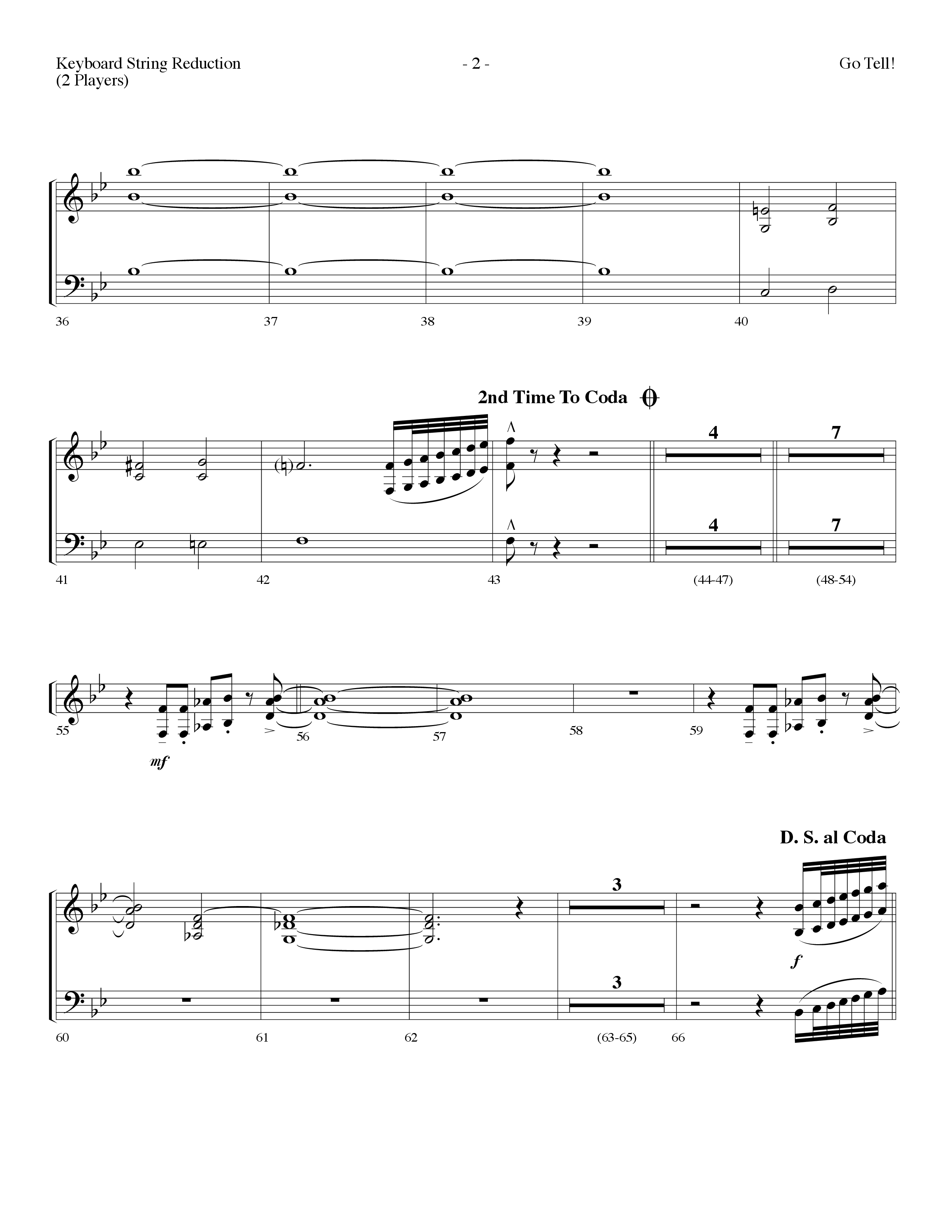 Go Tell (with Go Tell It On The Mountain) (Choral Anthem SATB) String Reduction (Lifeway Choral / Arr. Dennis Allen)