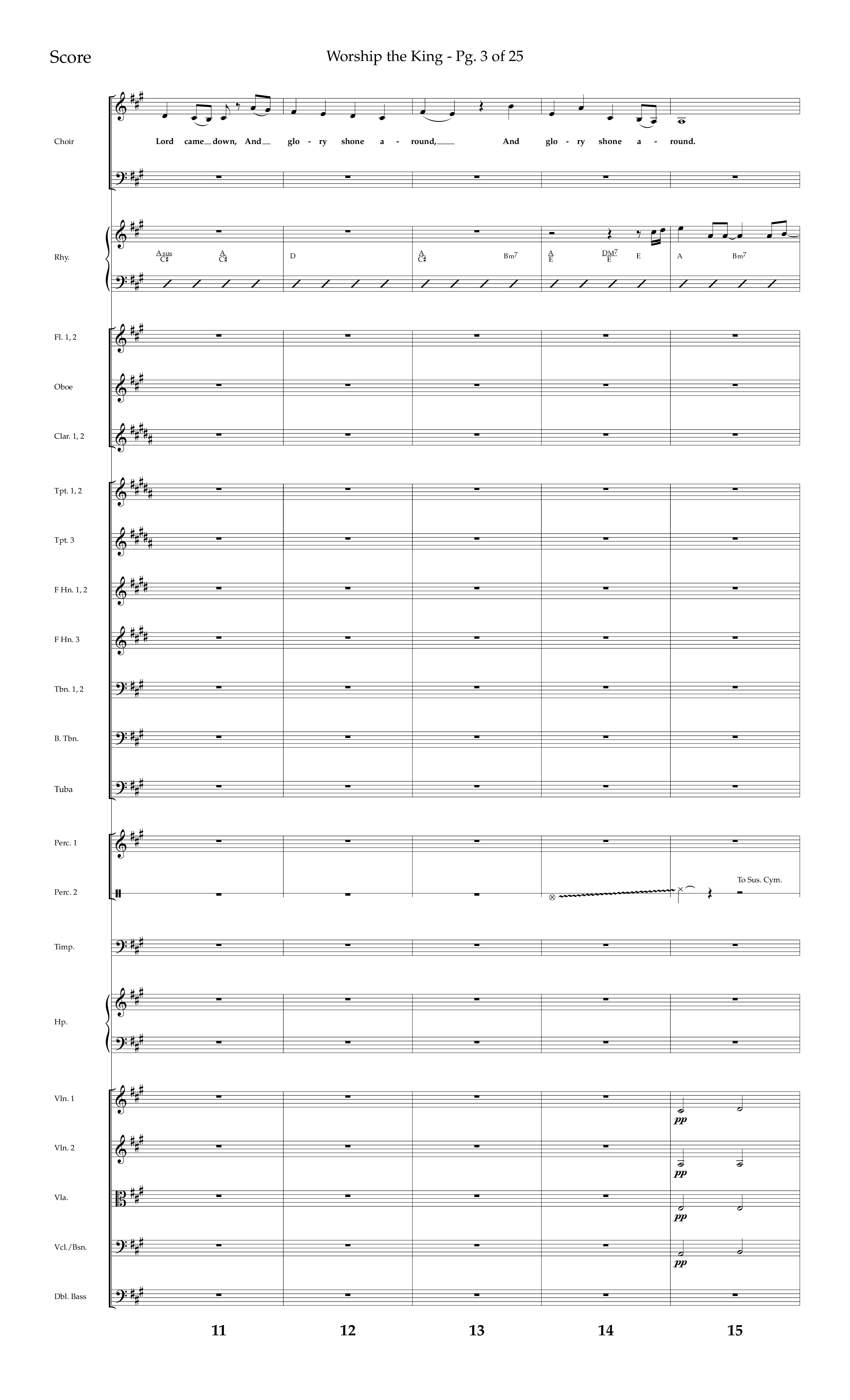 Worship the King (Choral Anthem SATB) Conductor's Score (Lifeway Choral / Arr. Bradley Knight)
