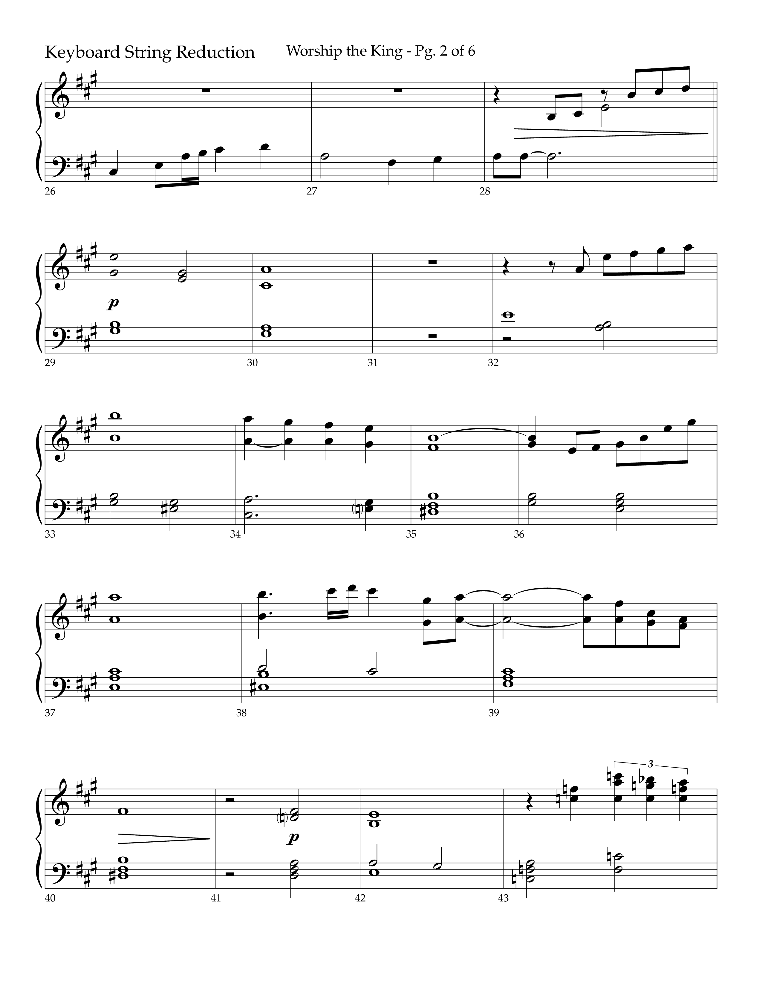 Worship the King (Choral Anthem SATB) String Reduction (Lifeway Choral / Arr. Bradley Knight)
