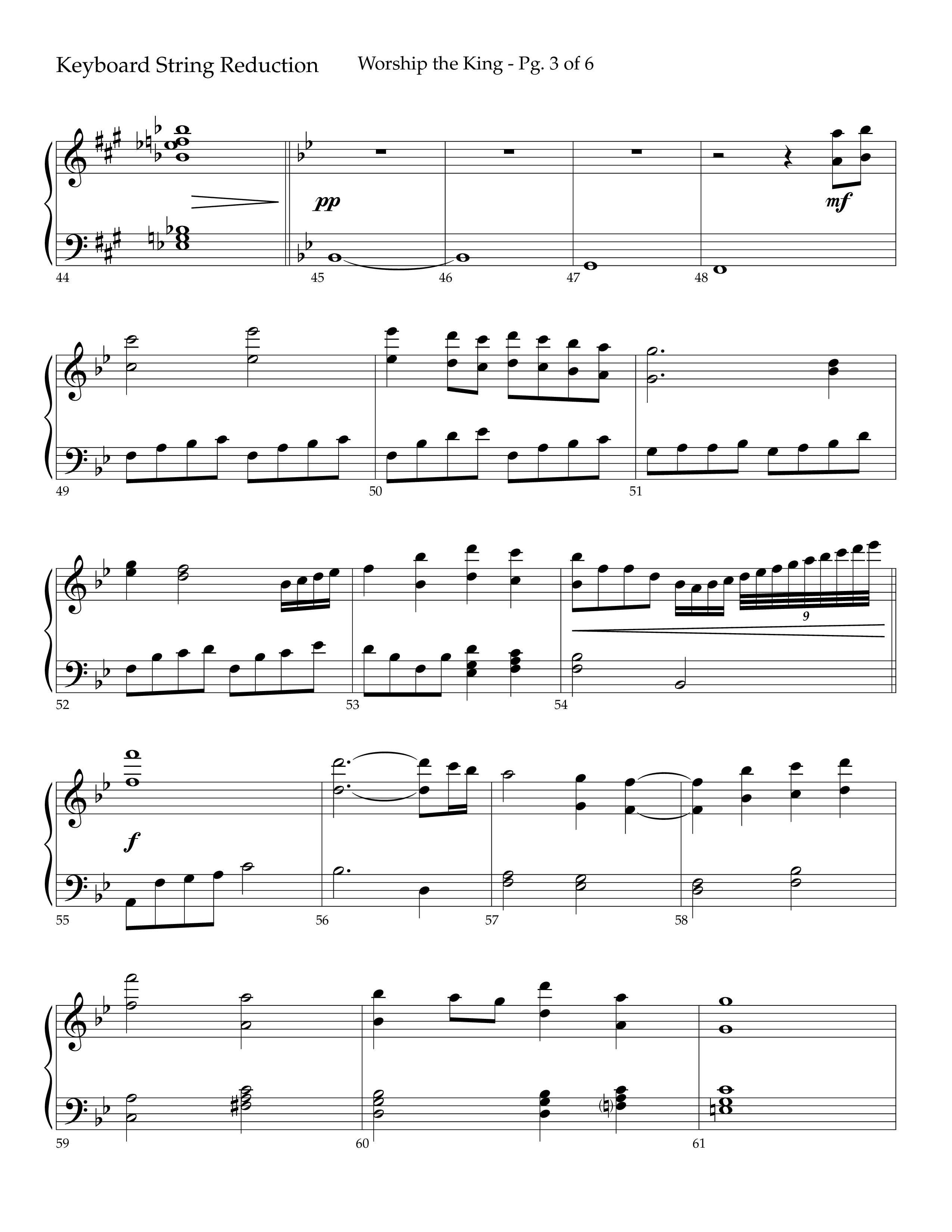 Worship the King (Choral Anthem SATB) String Reduction (Lifeway Choral / Arr. Bradley Knight)