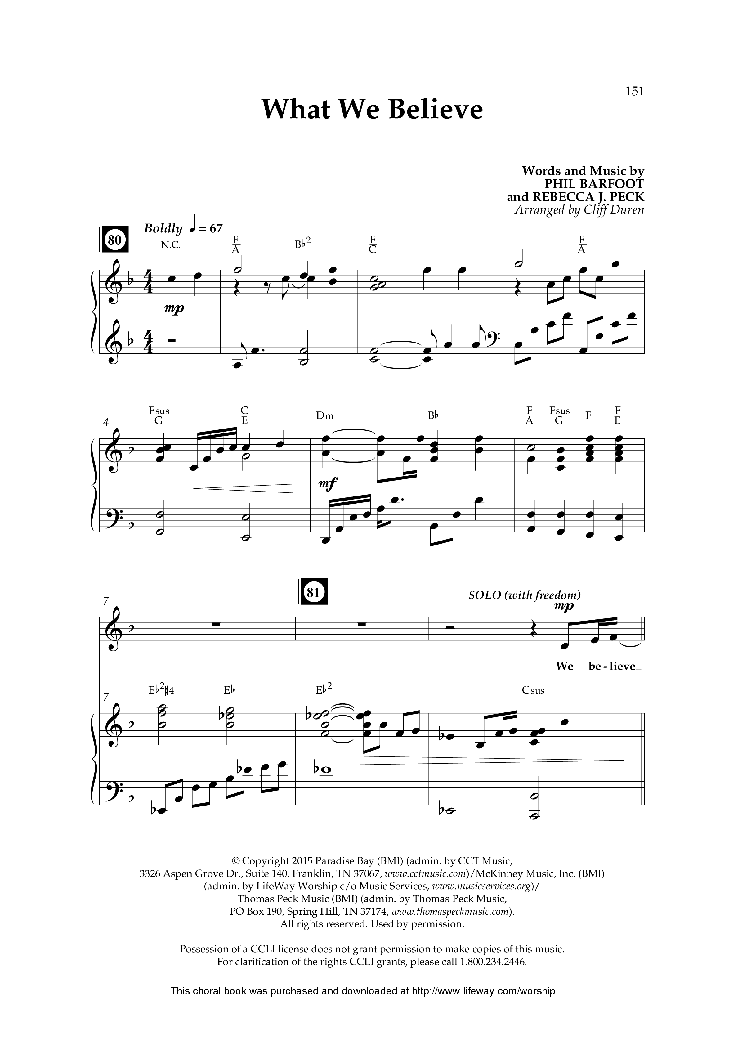 The Heart Of Christmas (11 Song Choral Collection) Song 11 (Piano SATB) (Lifeway Choral / Arr. Cliff Duren)