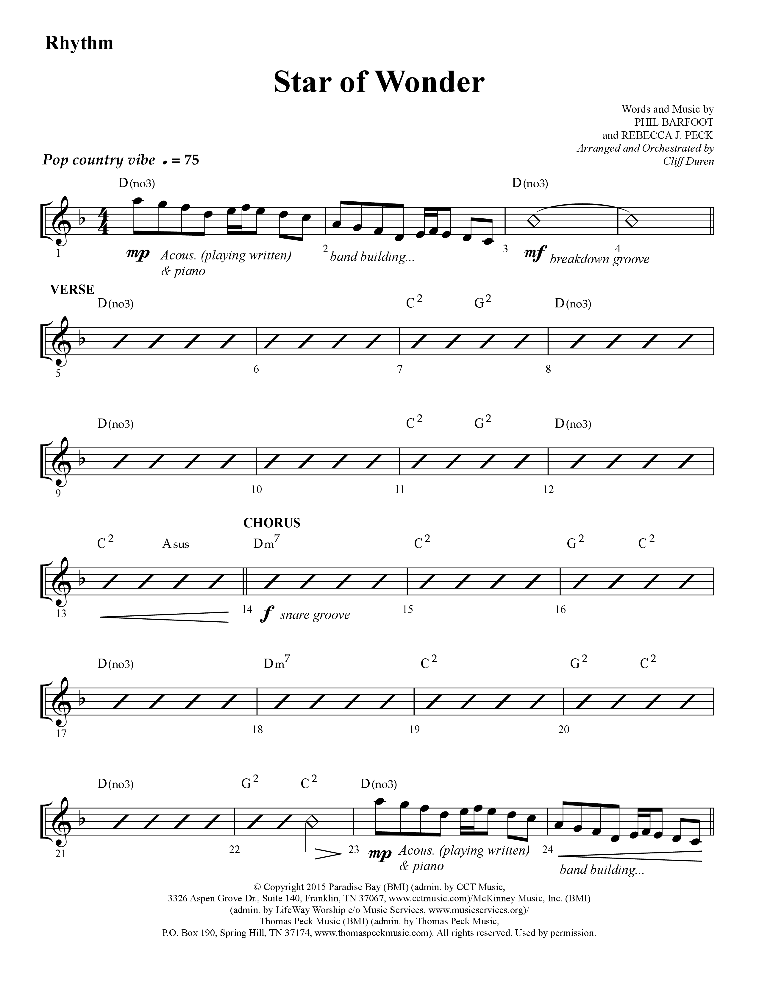 The Heart Of Christmas (11 Song Choral Collection) Song 3 (Rhythm) (Lifeway Choral / Arr. Cliff Duren)