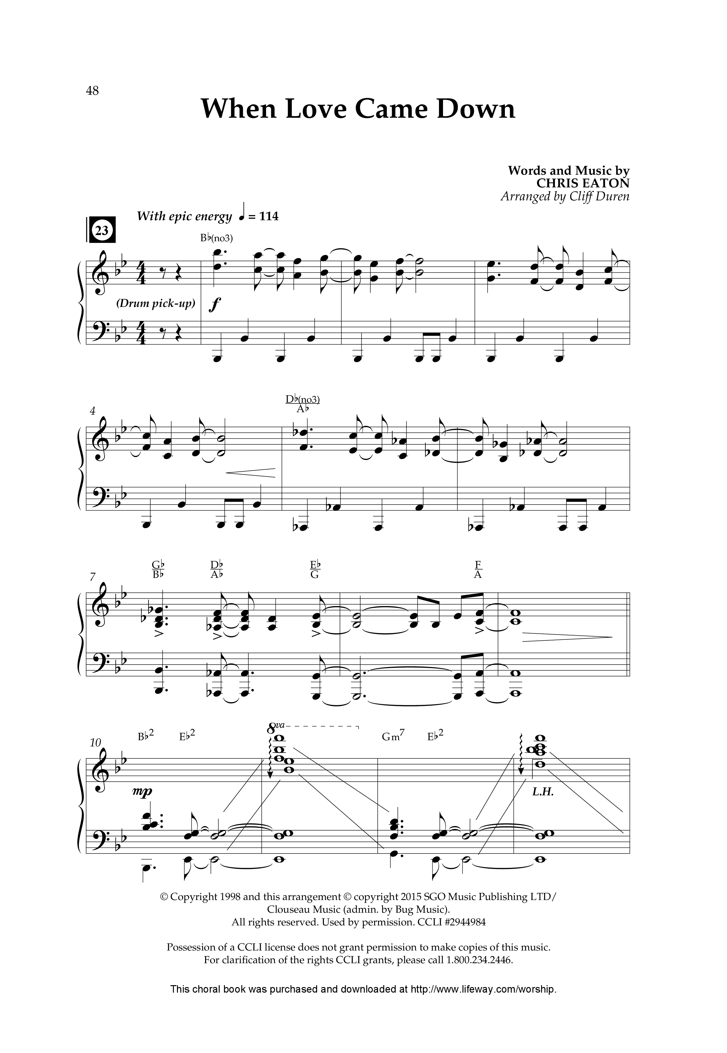 The Heart Of Christmas (11 Song Choral Collection) Song 4 (Piano SATB) (Lifeway Choral / Arr. Cliff Duren)
