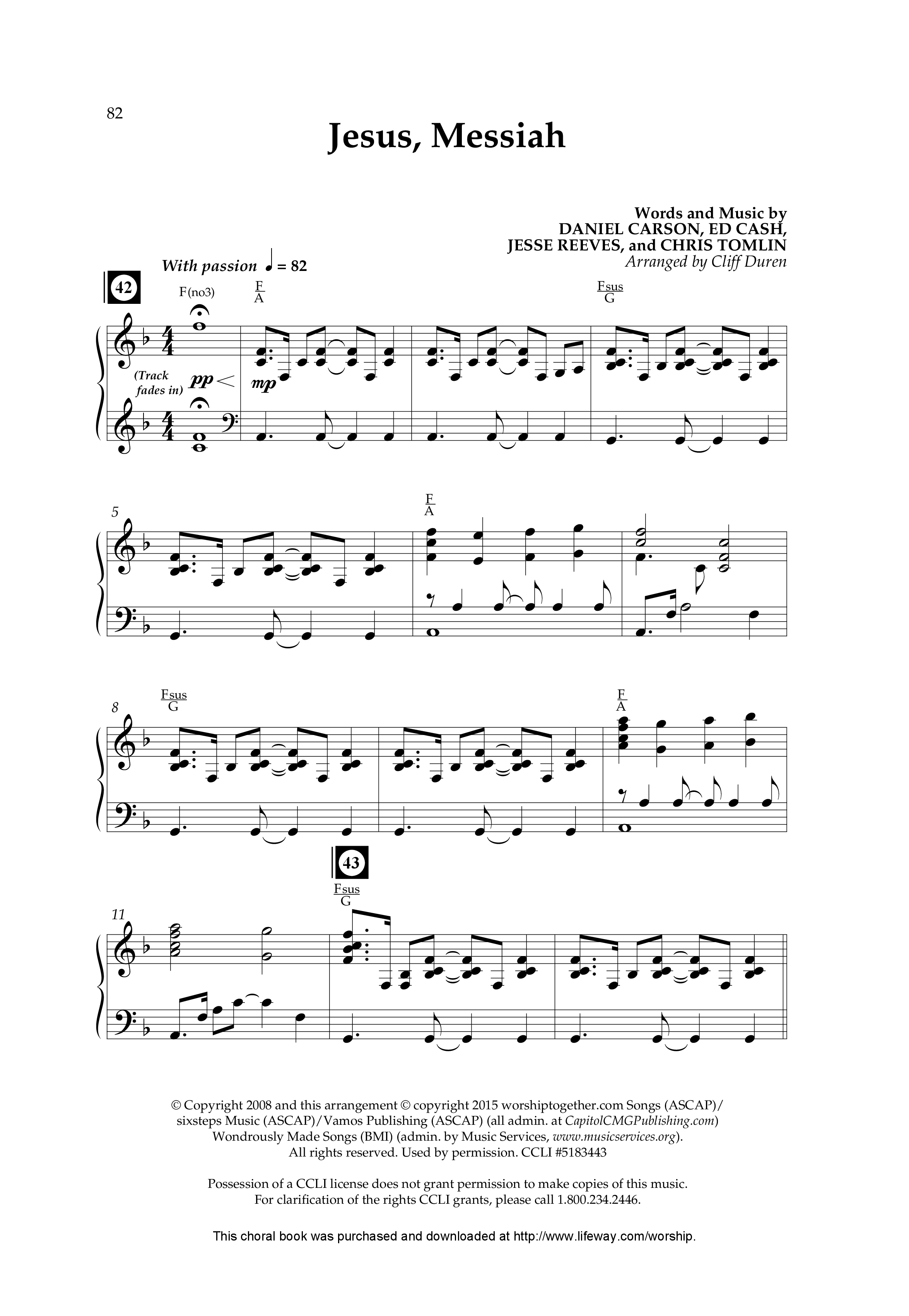 The Heart Of Christmas (11 Song Choral Collection) Song 6 (Piano SATB) (Lifeway Choral / Arr. Cliff Duren)