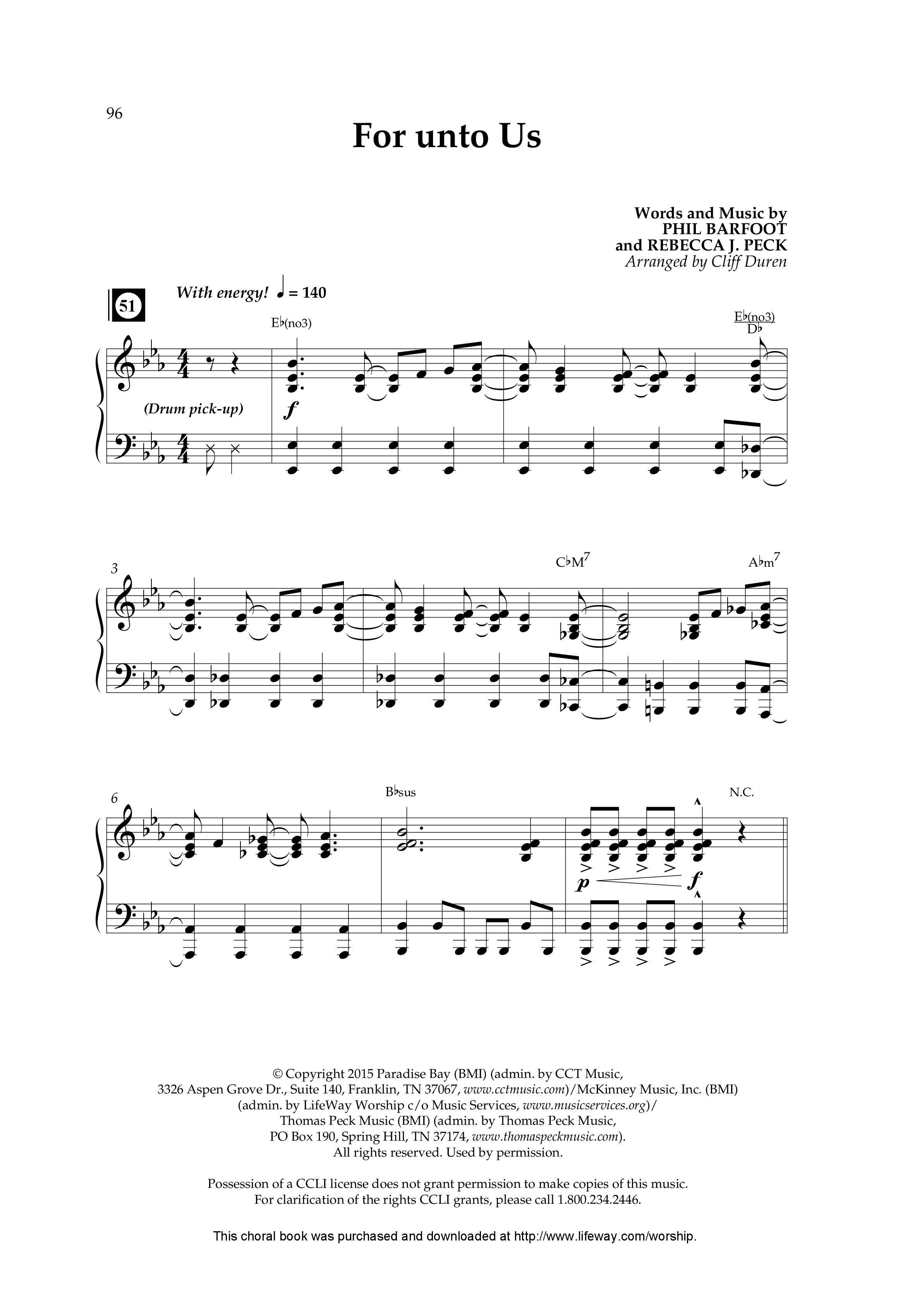 The Heart Of Christmas (11 Song Choral Collection) Song 7 (Piano SATB) (Lifeway Choral / Arr. Cliff Duren)