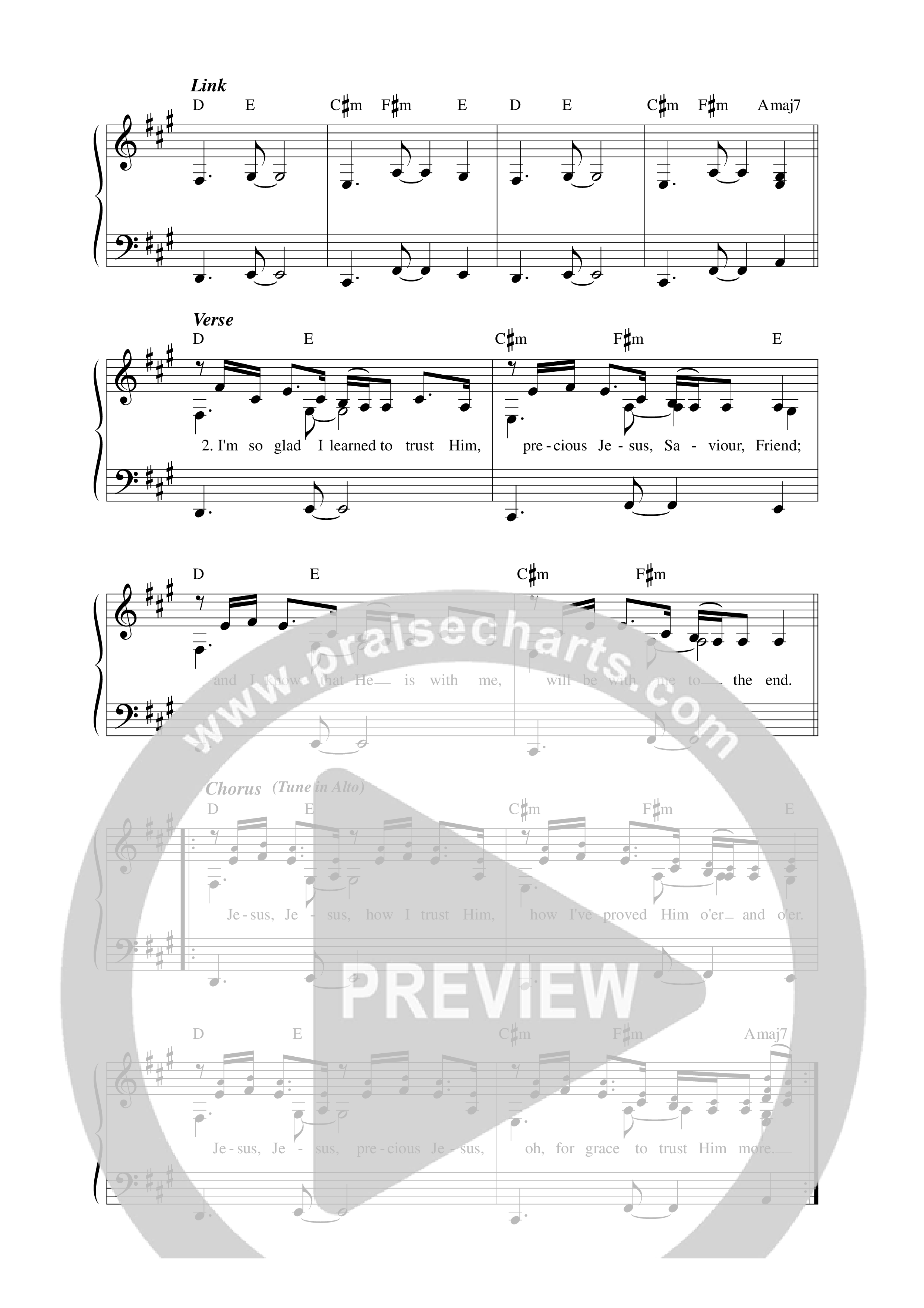 Tis So Sweet Lead Sheet Melody (The Spirituals)