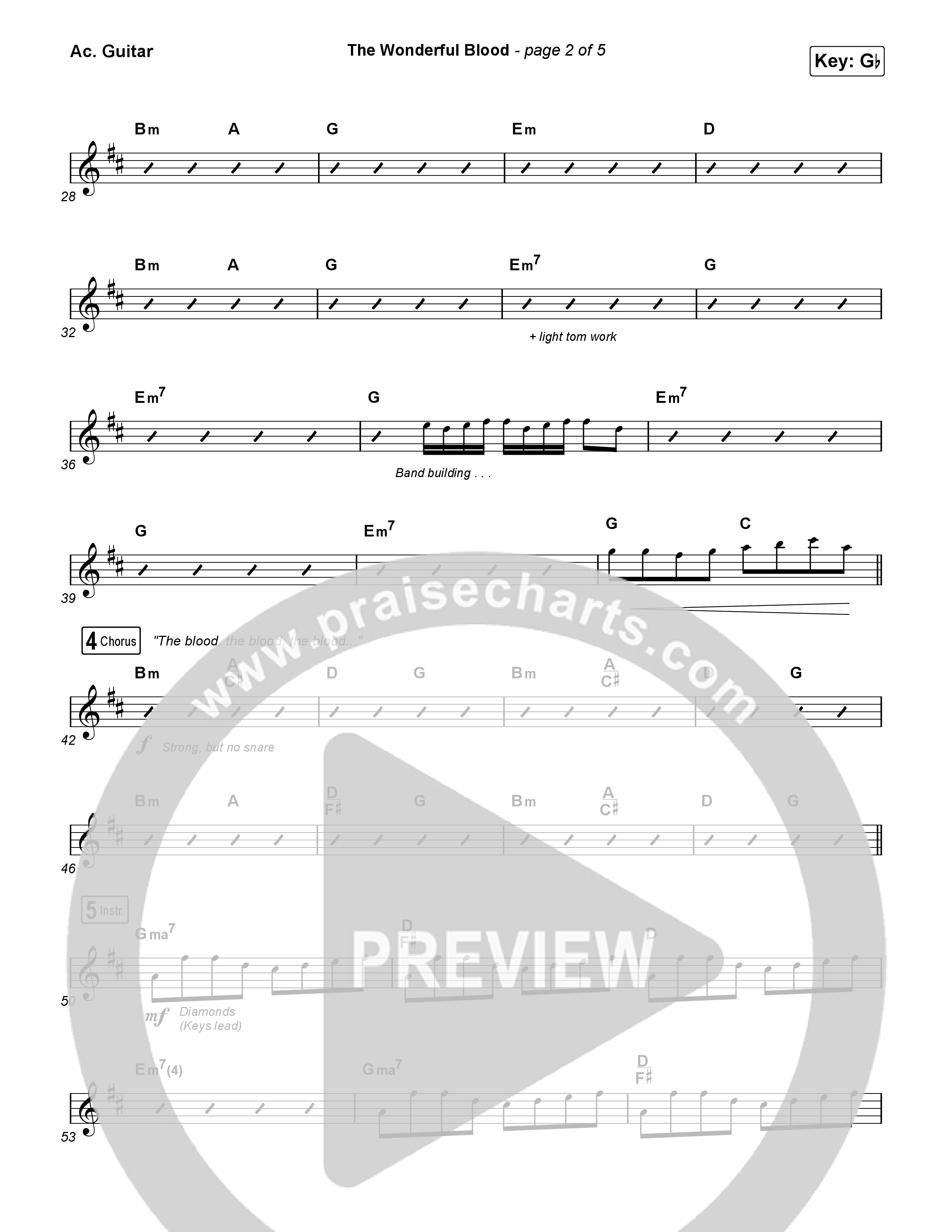 The Wonderful Blood Acoustic Guitar (Tiffany Hudson)