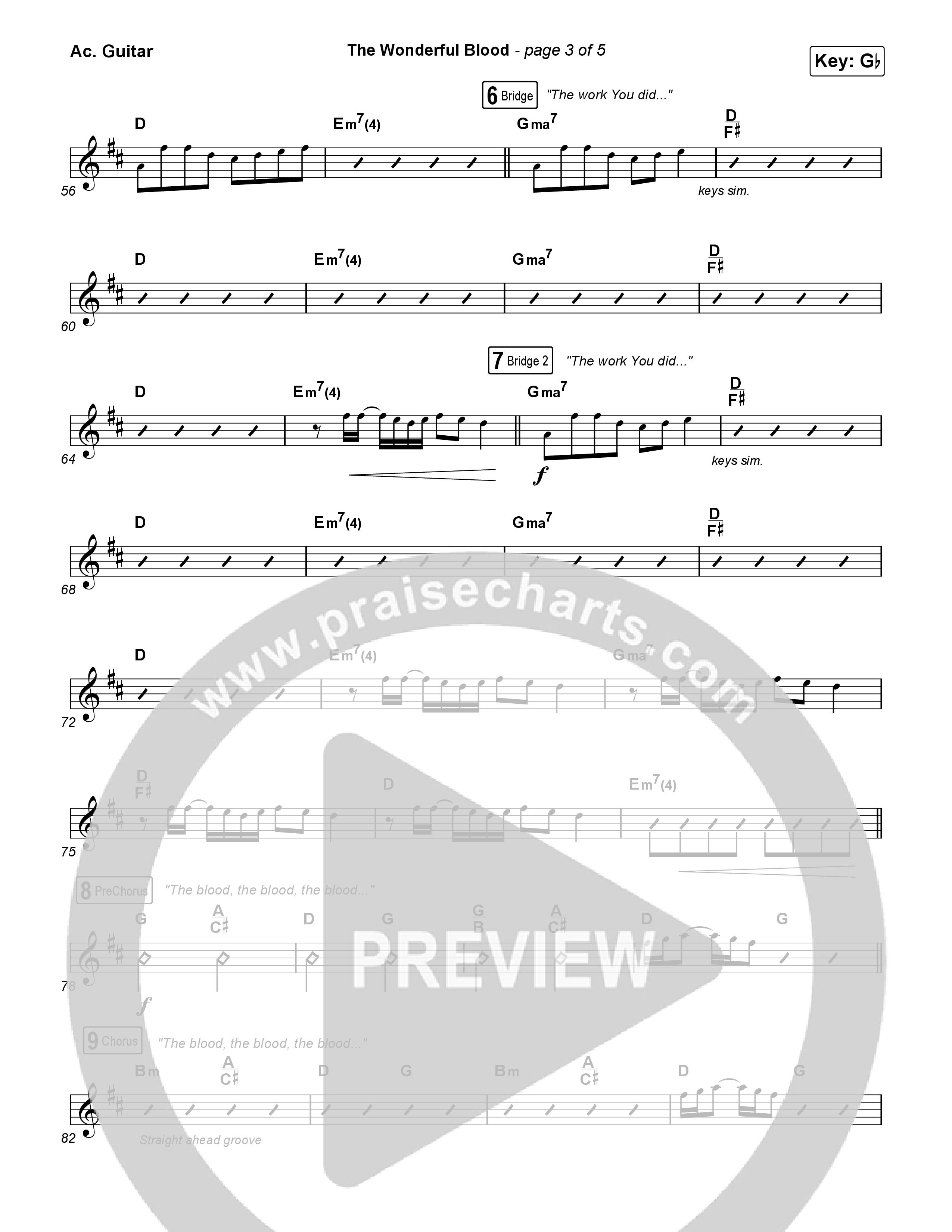 The Wonderful Blood Acoustic Guitar (Tiffany Hudson)