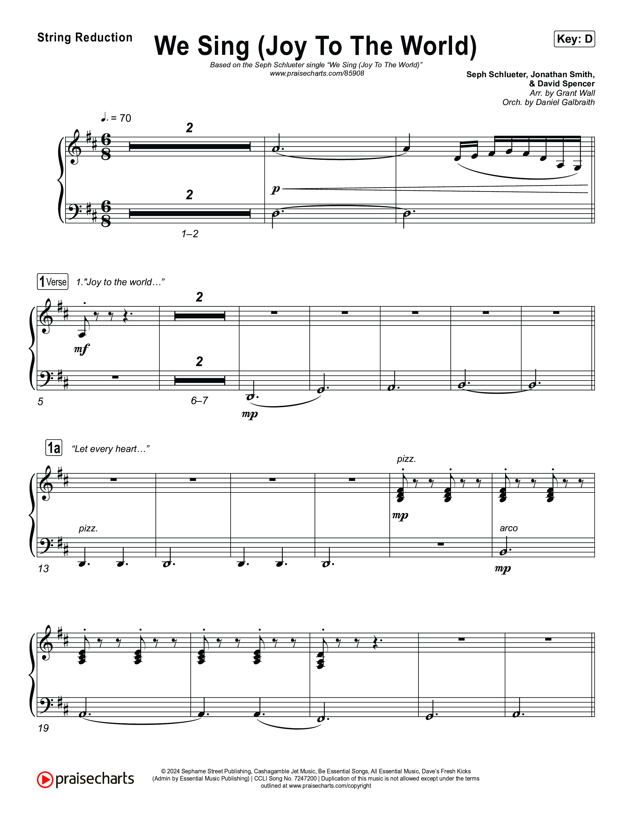 We Sing (Joy To The World) String Reduction (Seph Schlueter)