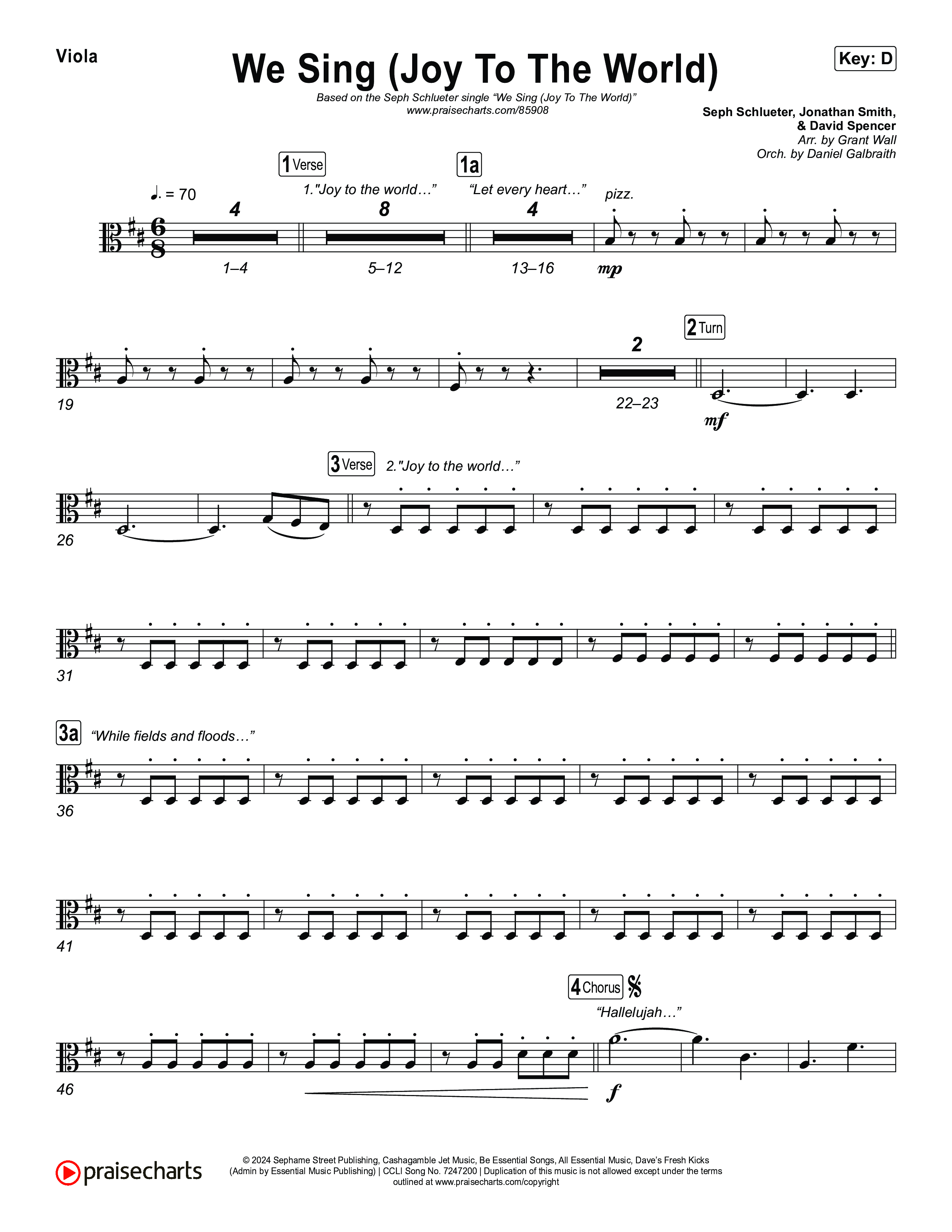 We Sing (Joy To The World) Viola (Seph Schlueter)