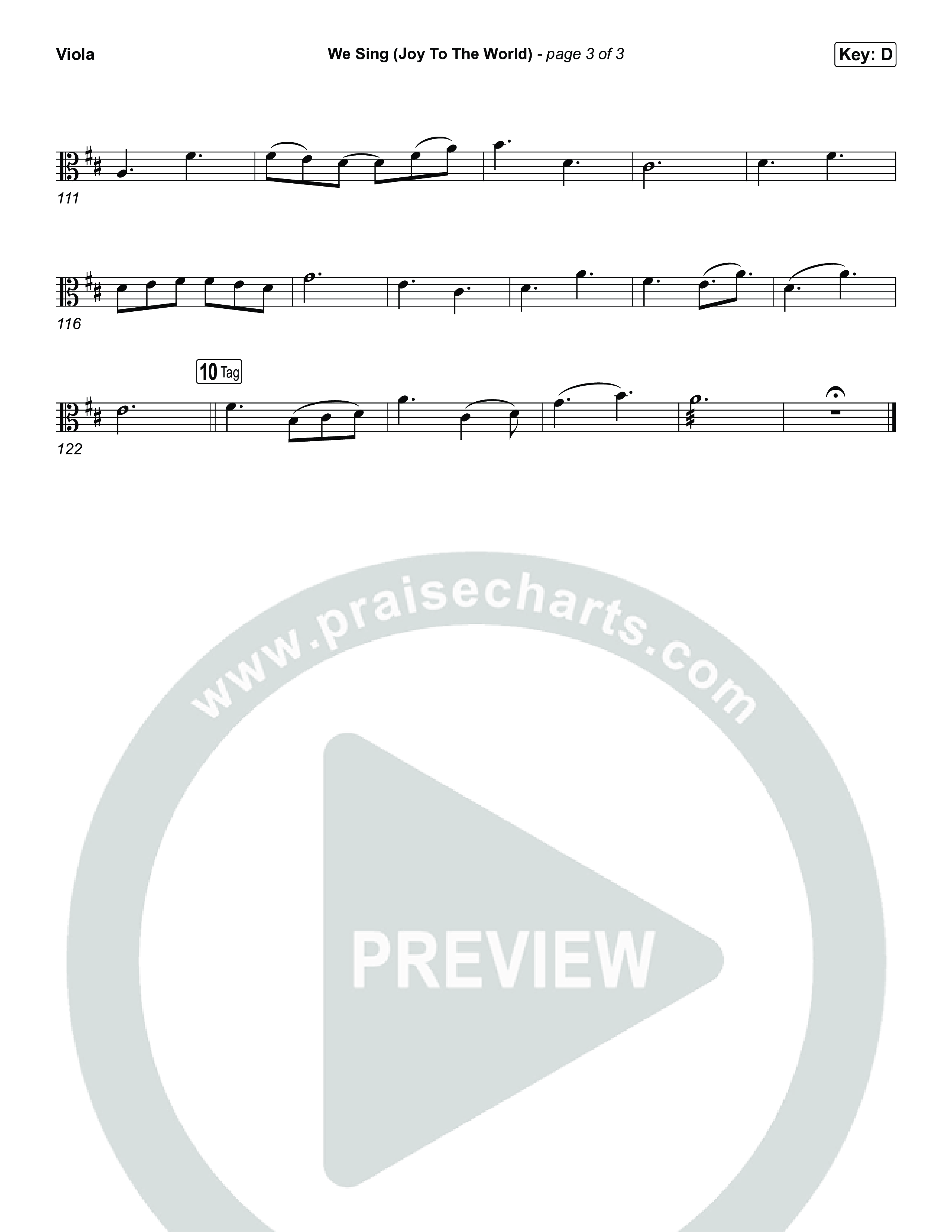 We Sing (Joy To The World) Viola (Seph Schlueter)