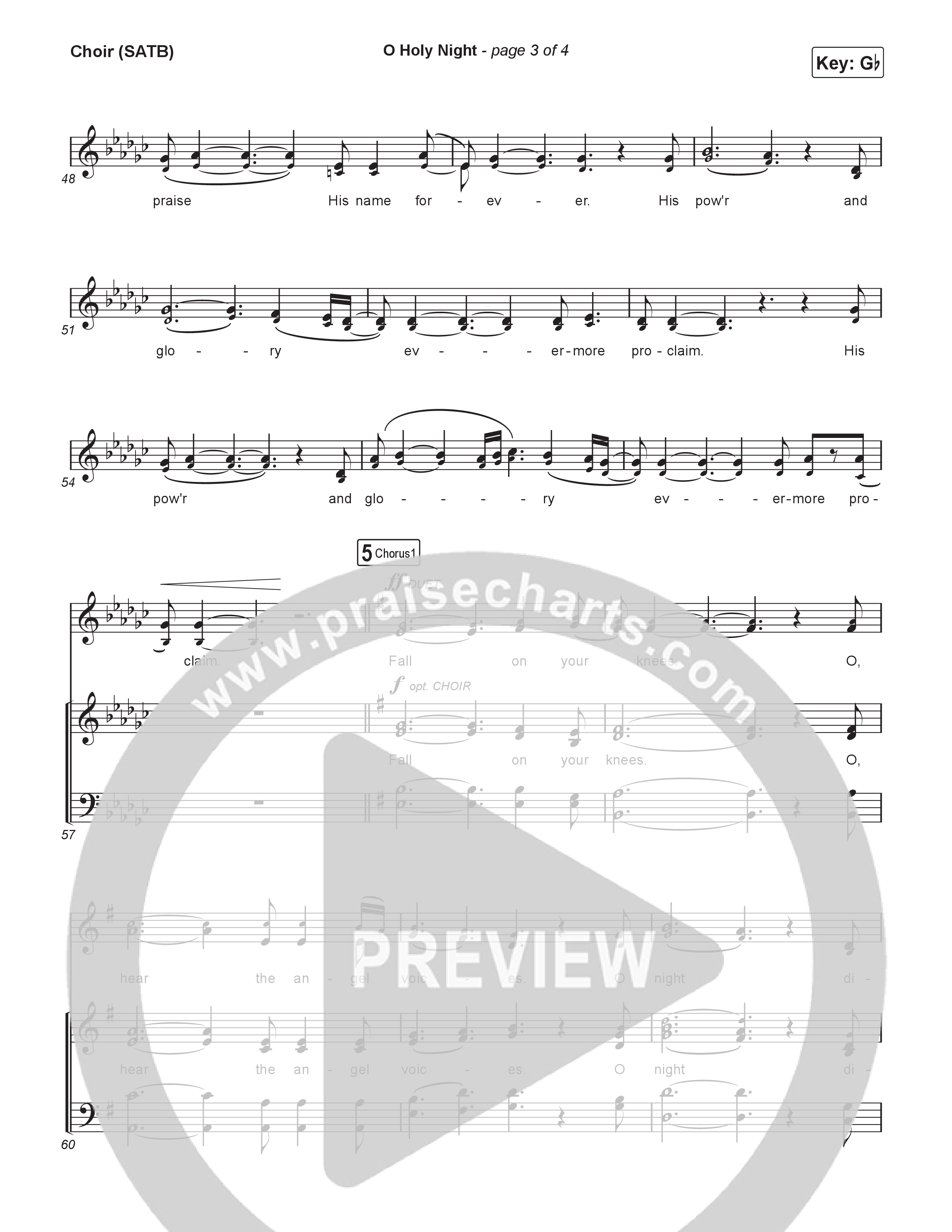 O Holy Night Choir Sheet (SATB) (Rock City Worship)