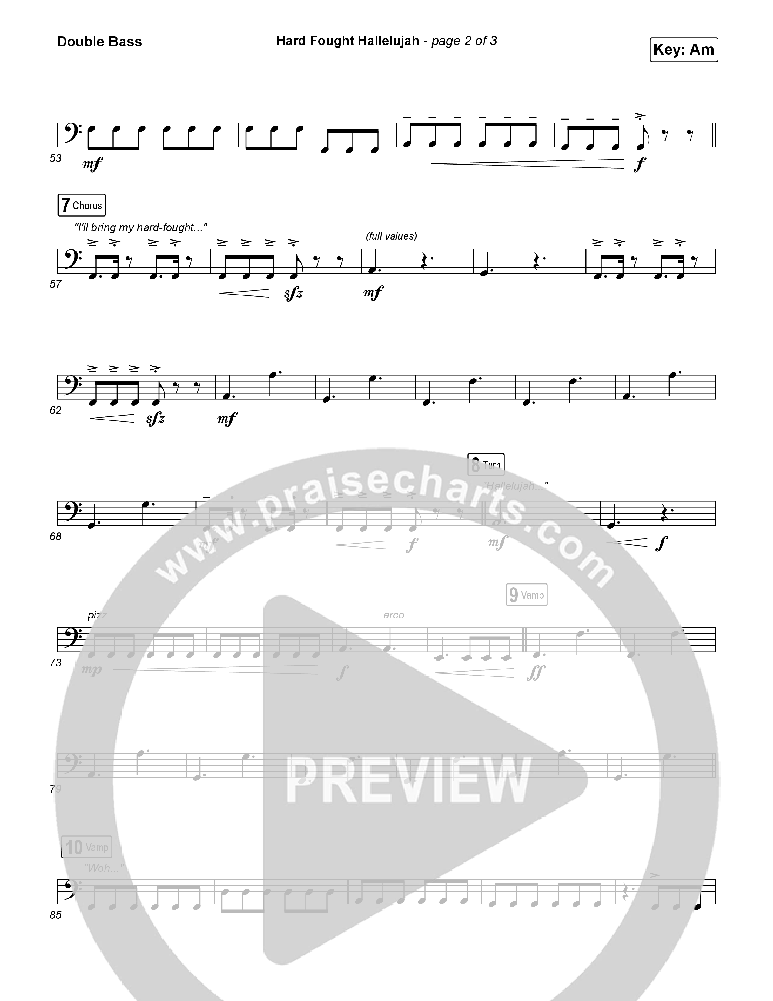 Hard Fought Hallelujah String Bass (Brandon Lake)