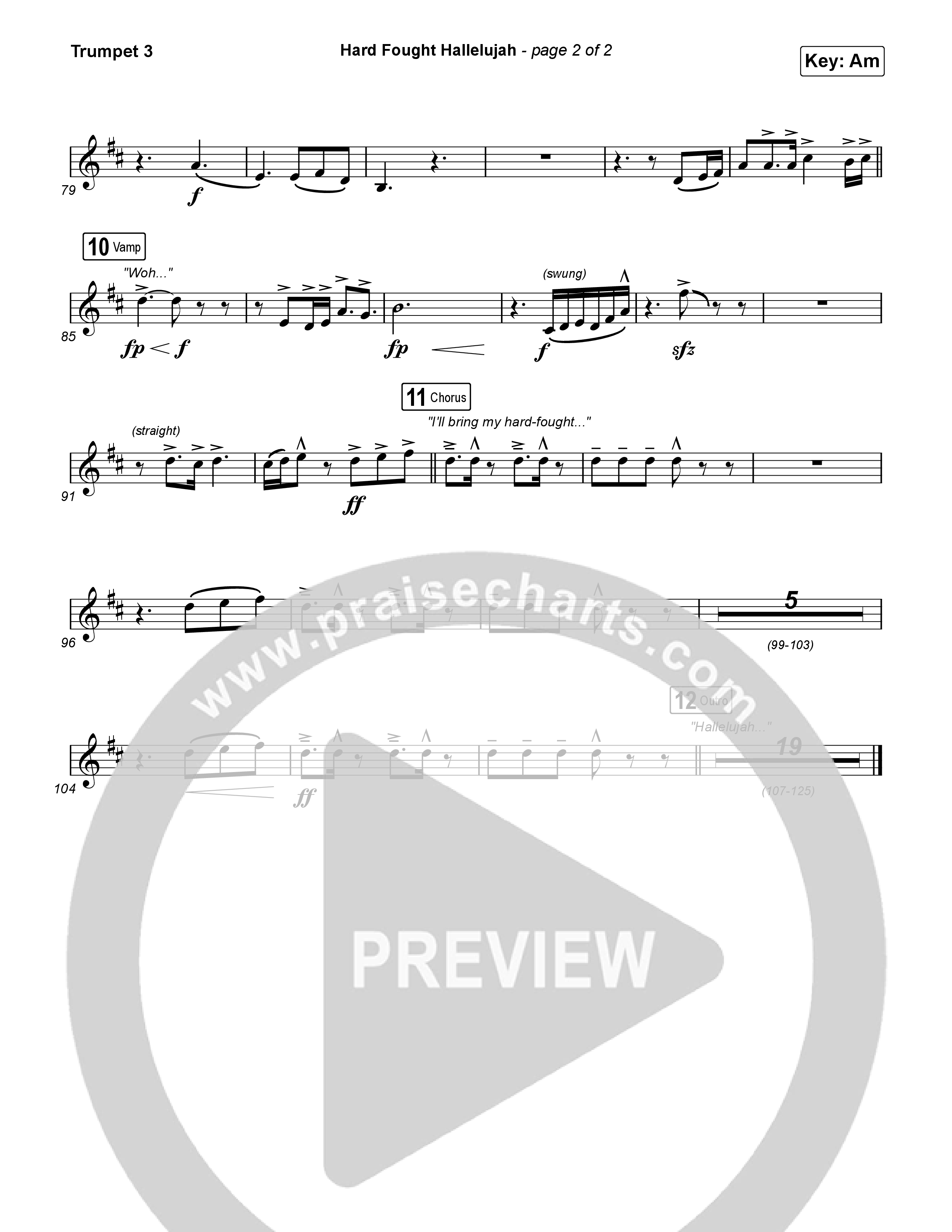 Hard Fought Hallelujah Trumpet 3 (Brandon Lake)