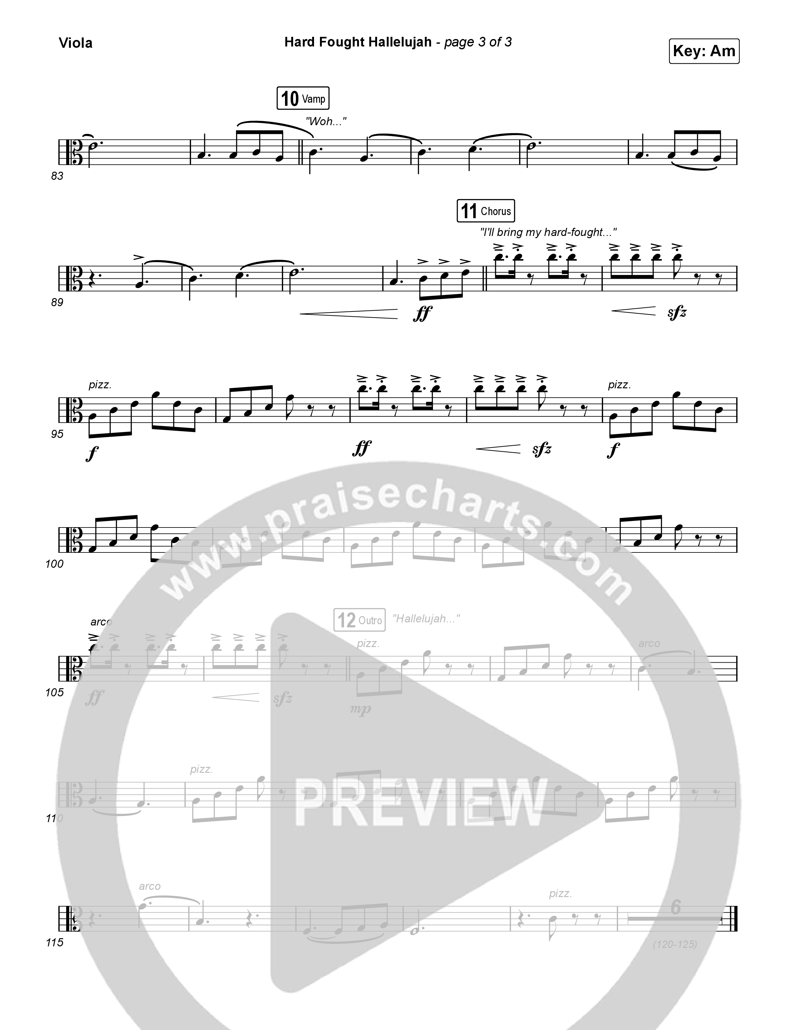 Hard Fought Hallelujah Viola (Brandon Lake)