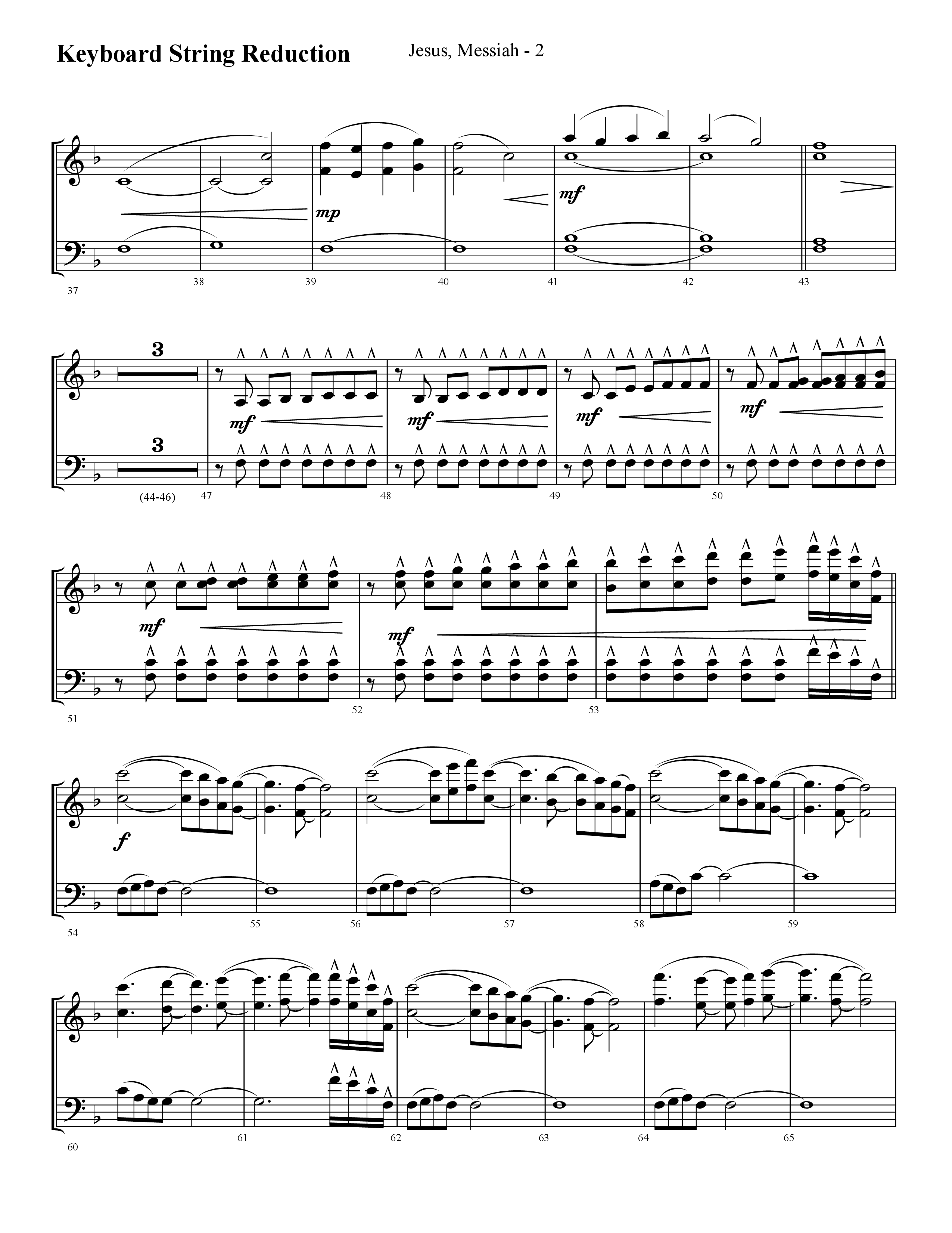 Jesus Messiah (Choral Anthem SATB) String Reduction (Lifeway Choral / Arr. Cliff Duren)
