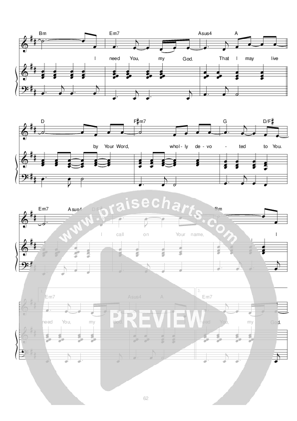 I Draw Near To You Piano/Vocal (Hillsong Worship)