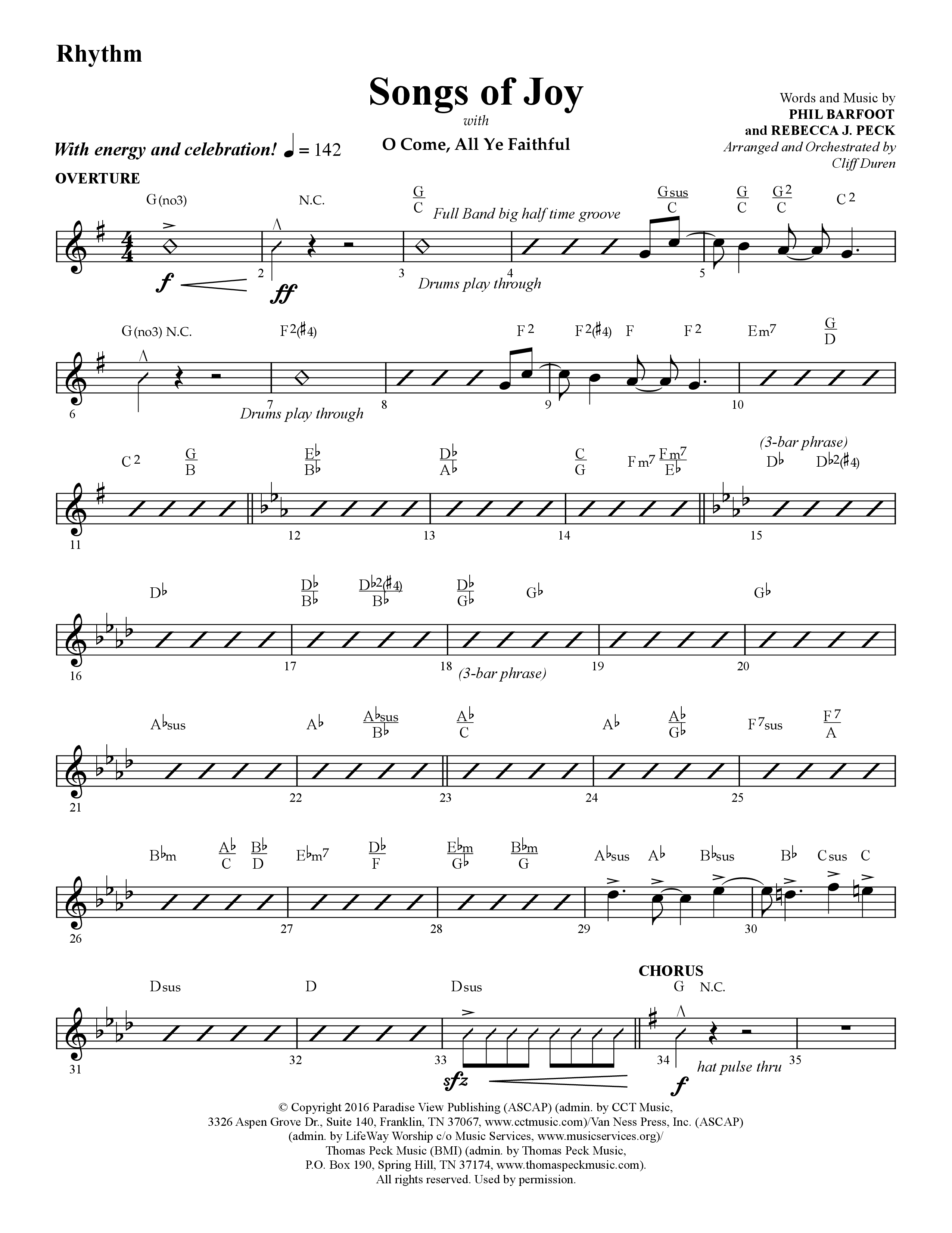 The Journey Of Christmas (11 Song Choral Collection) Rhythm Collection (Lifeway Choral / Arr. Cliff Duren)