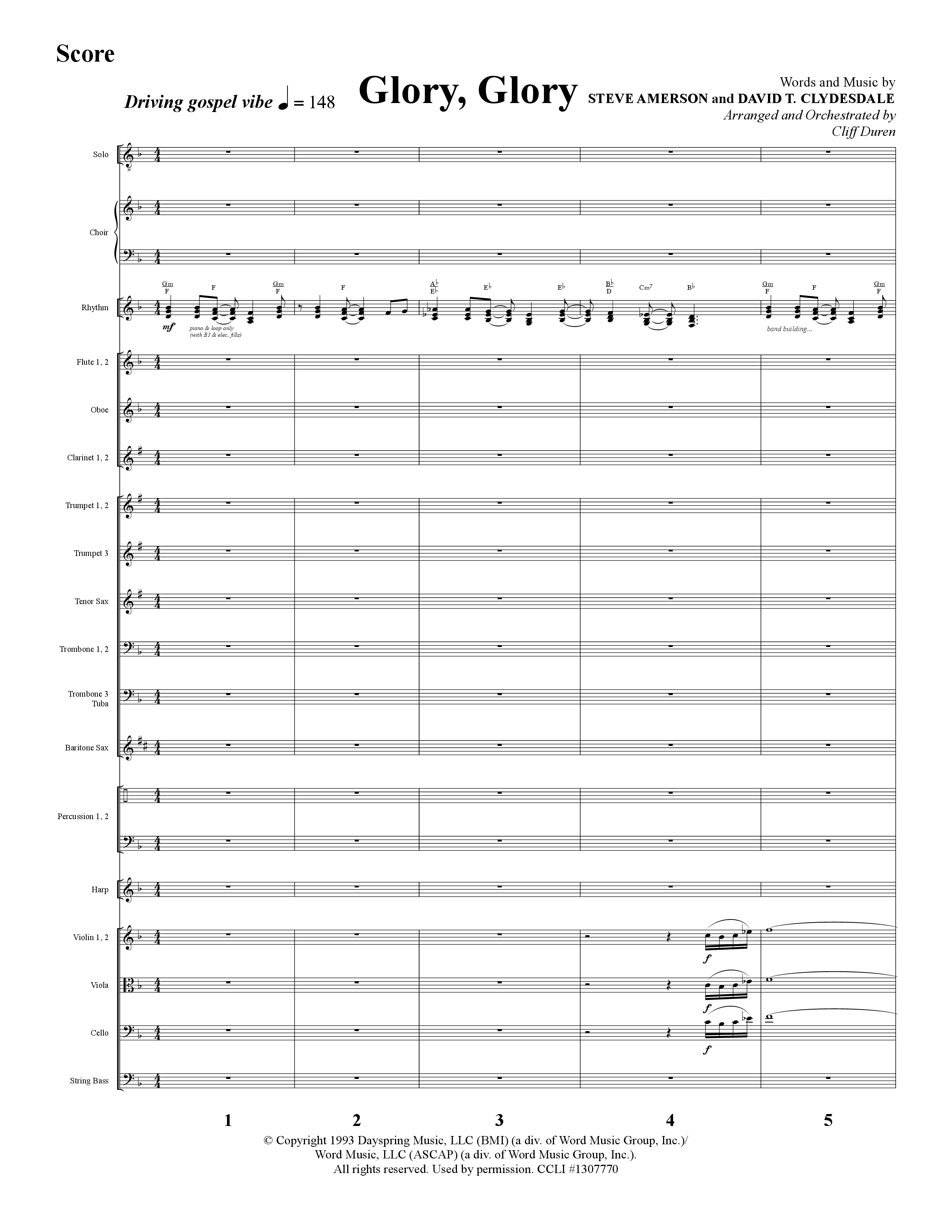 The Journey Of Christmas (11 Song Choral Collection) Song 2 (Orchestration) (Lifeway Choral / Arr. Cliff Duren)