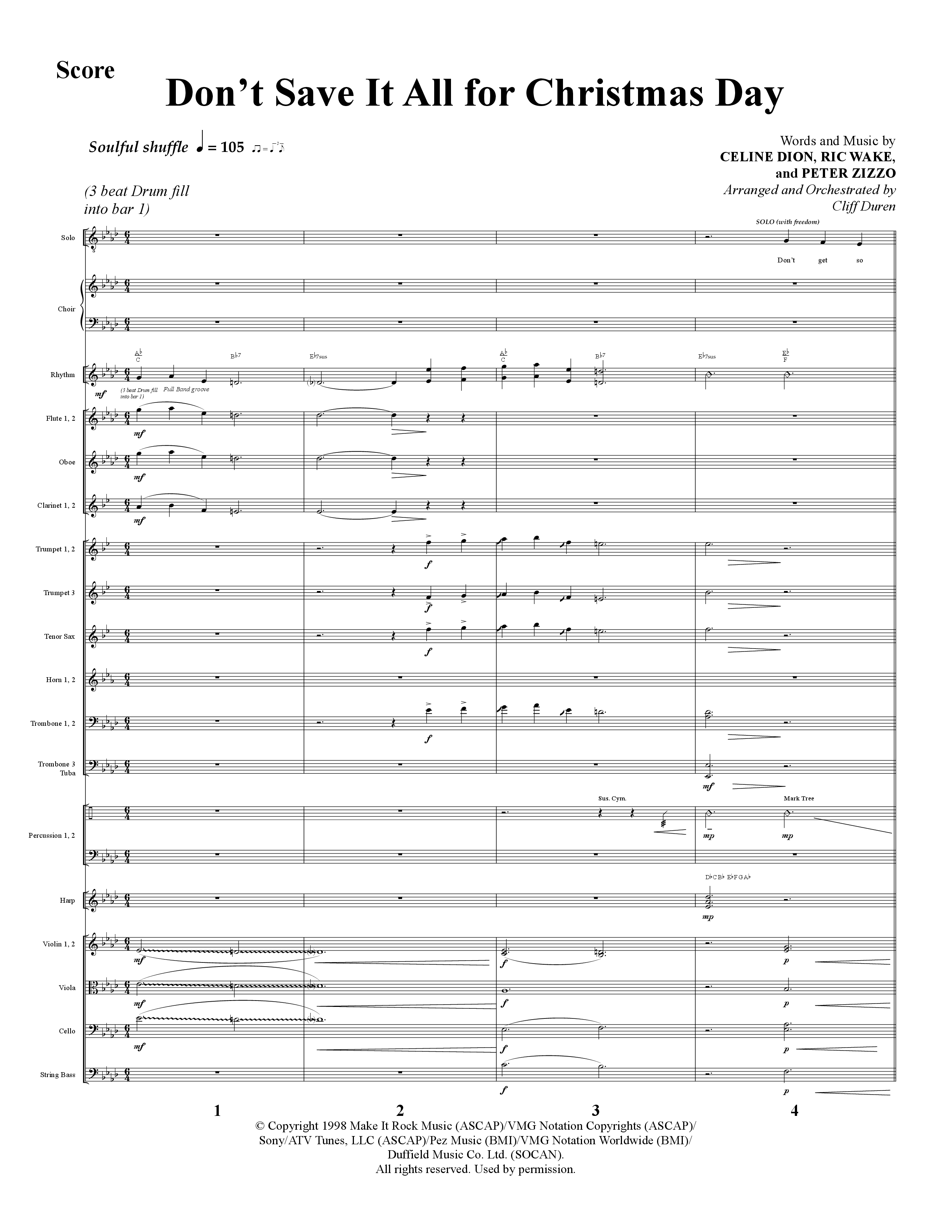 The Journey Of Christmas (11 Song Choral Collection) Song 6 (Orchestration) (Lifeway Choral / Arr. Cliff Duren)