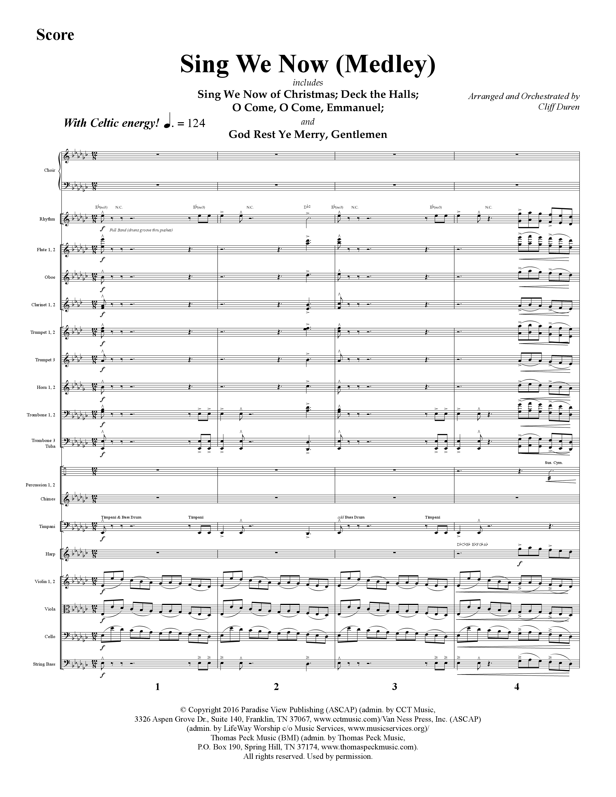 The Journey Of Christmas (11 Song Choral Collection) Song 7 (Orchestration) (Lifeway Choral / Arr. Cliff Duren)