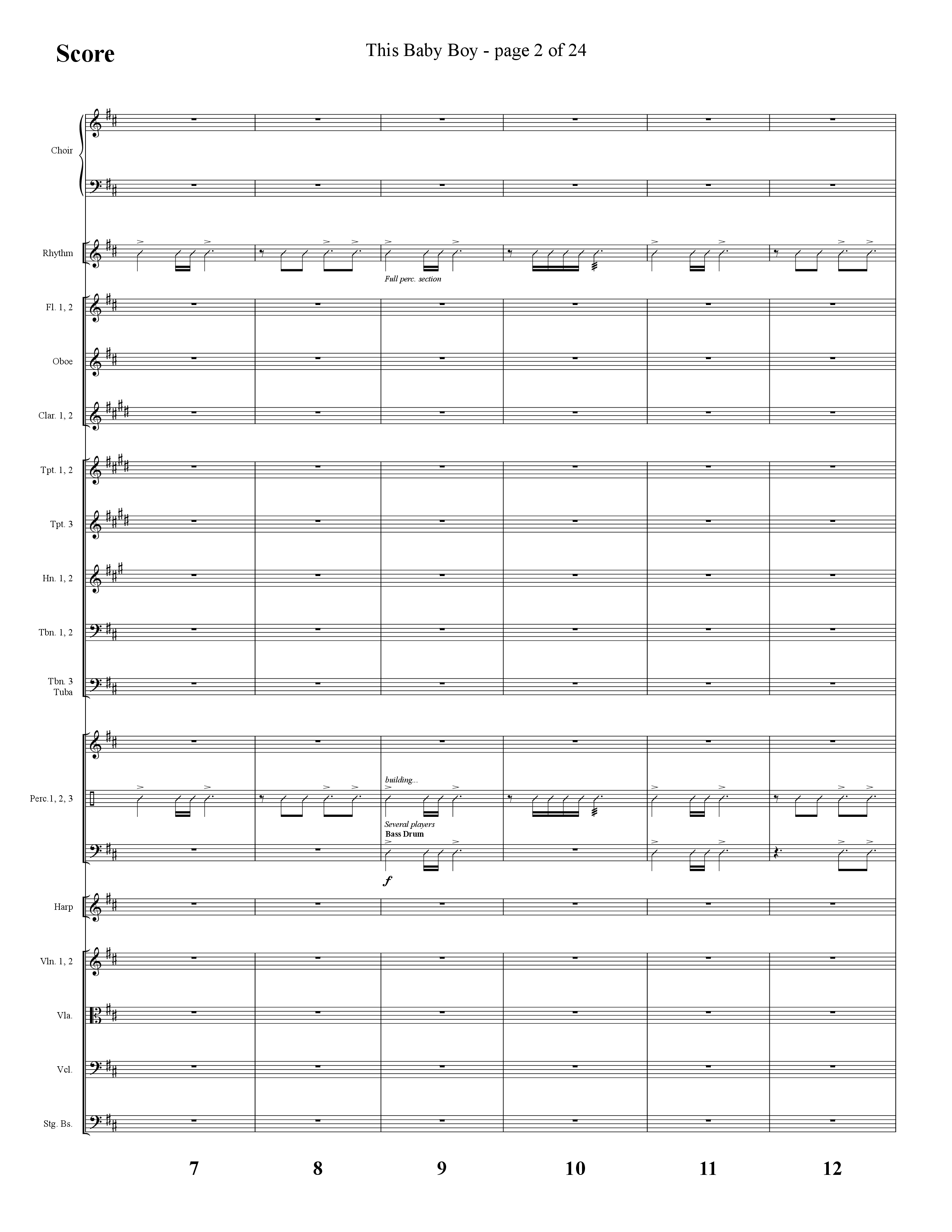 This Baby Boy (Choral Anthem SATB) Orchestration (Lifeway Choral / Arr. Cliff Duren)