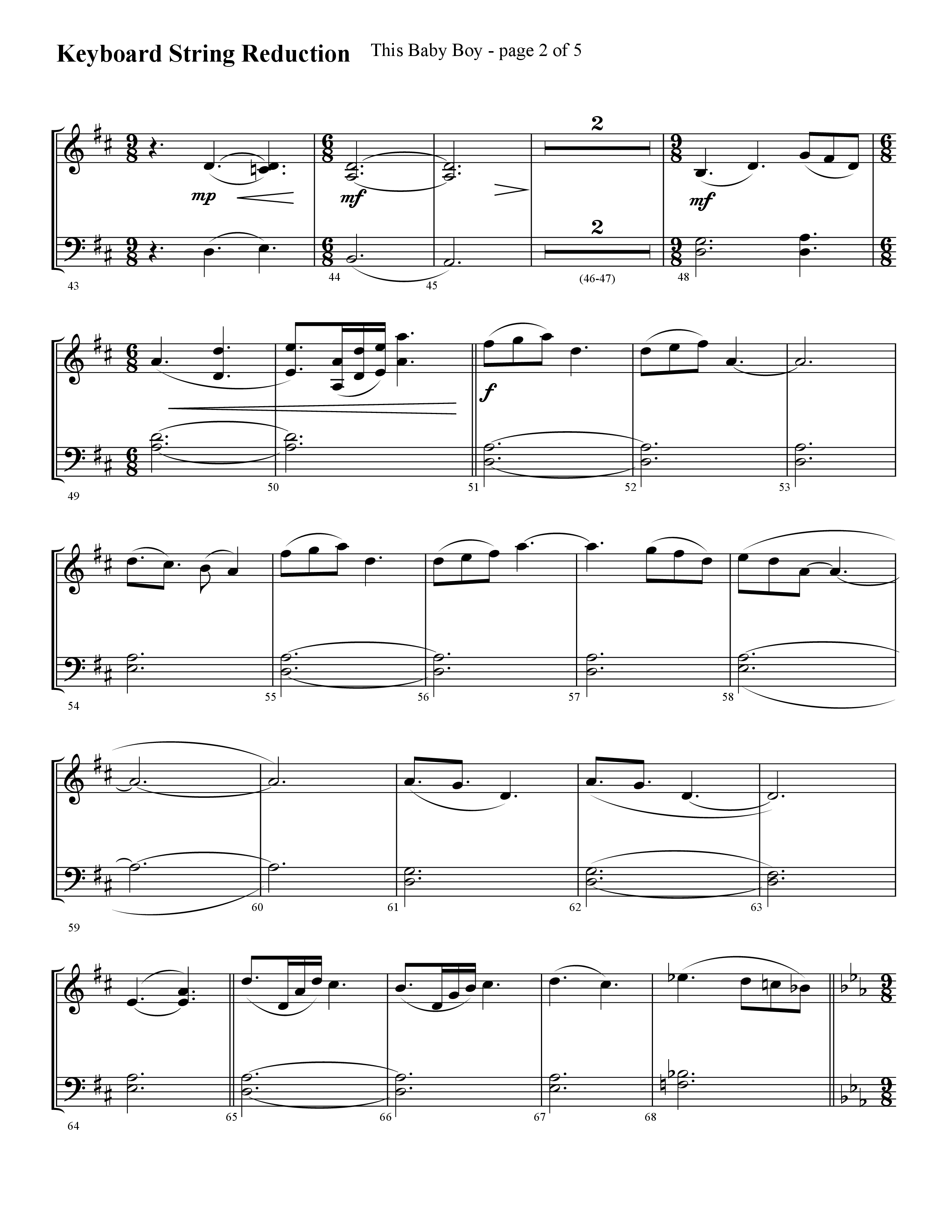 This Baby Boy (Choral Anthem SATB) String Reduction (Lifeway Choral / Arr. Cliff Duren)