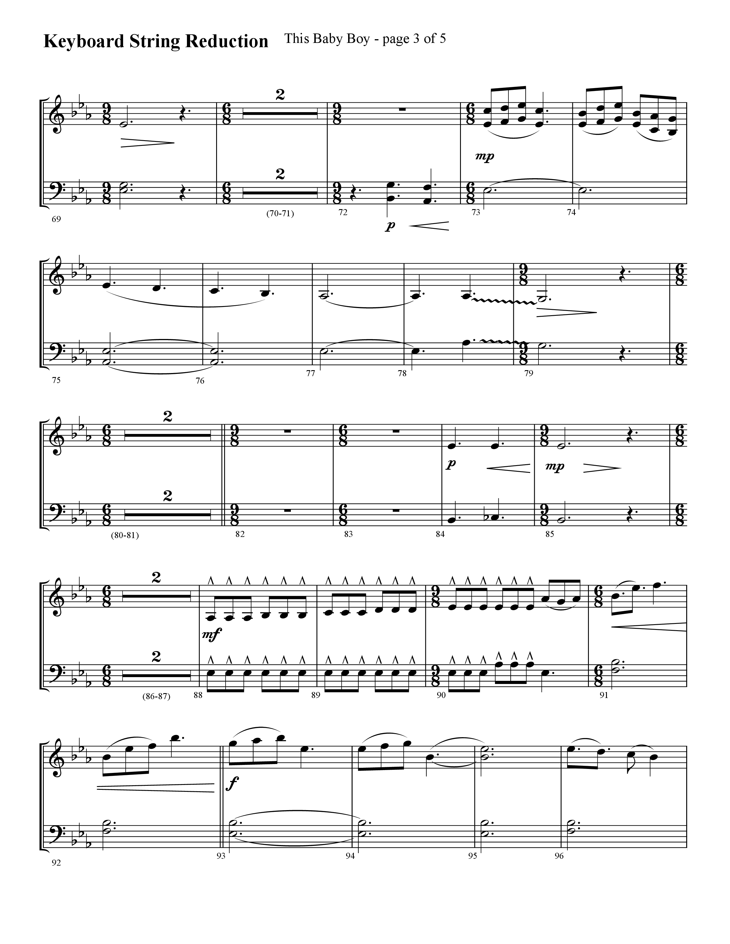 This Baby Boy (Choral Anthem SATB) String Reduction (Lifeway Choral / Arr. Cliff Duren)