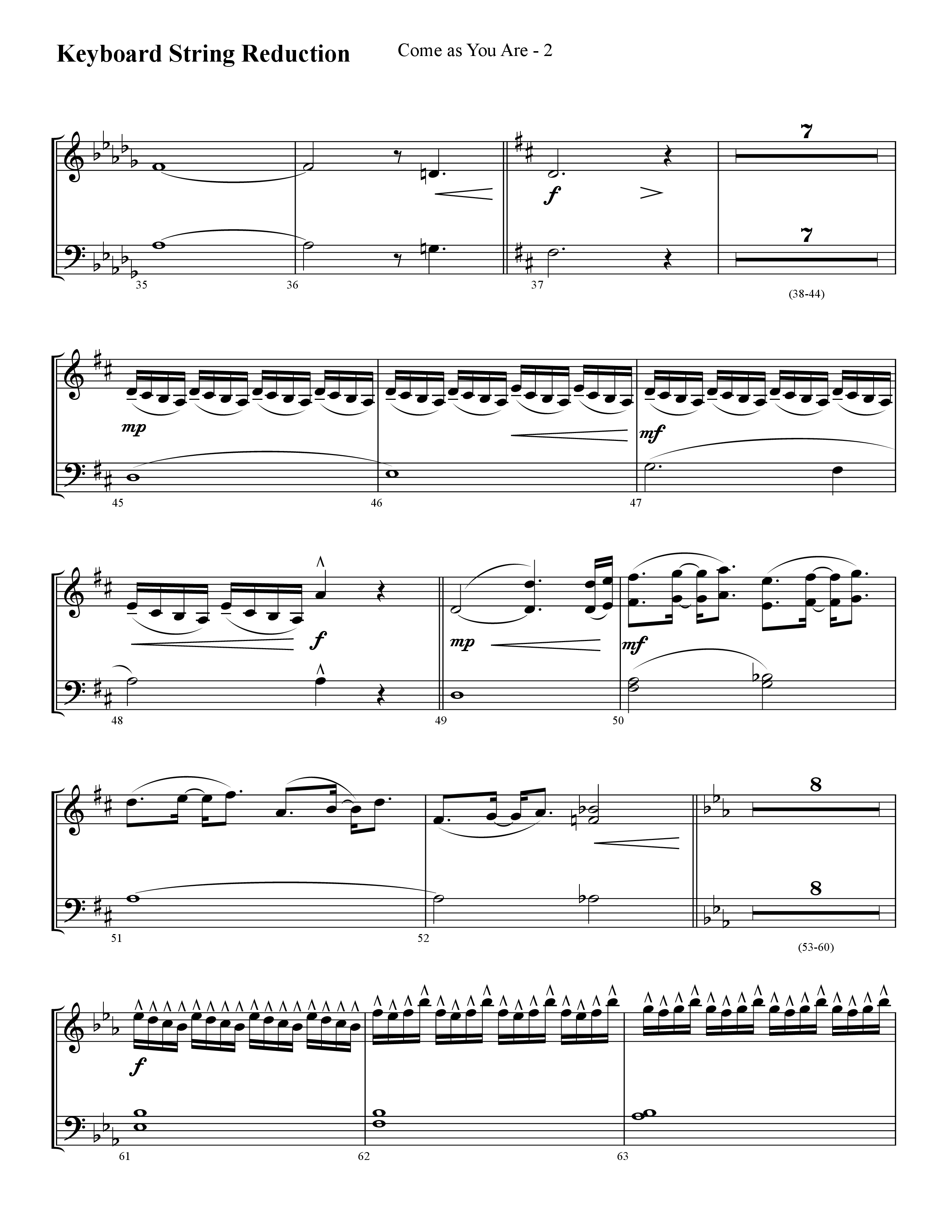 Come As You Are (Choral Anthem SATB) String Reduction (Lifeway Choral / Arr. Cliff Duren)