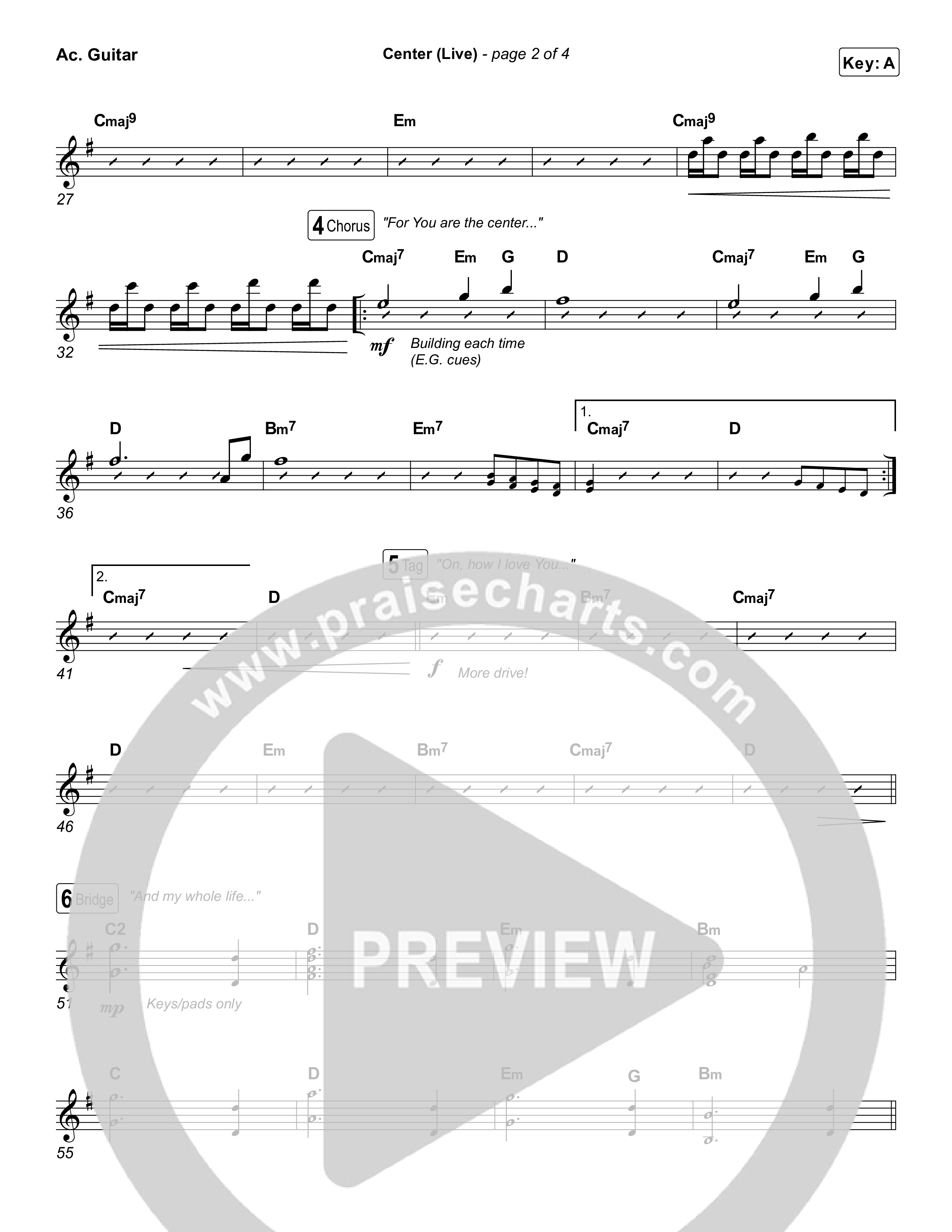 Center (Live) Acoustic Guitar (Bethel Music / Abbie Gamboa)