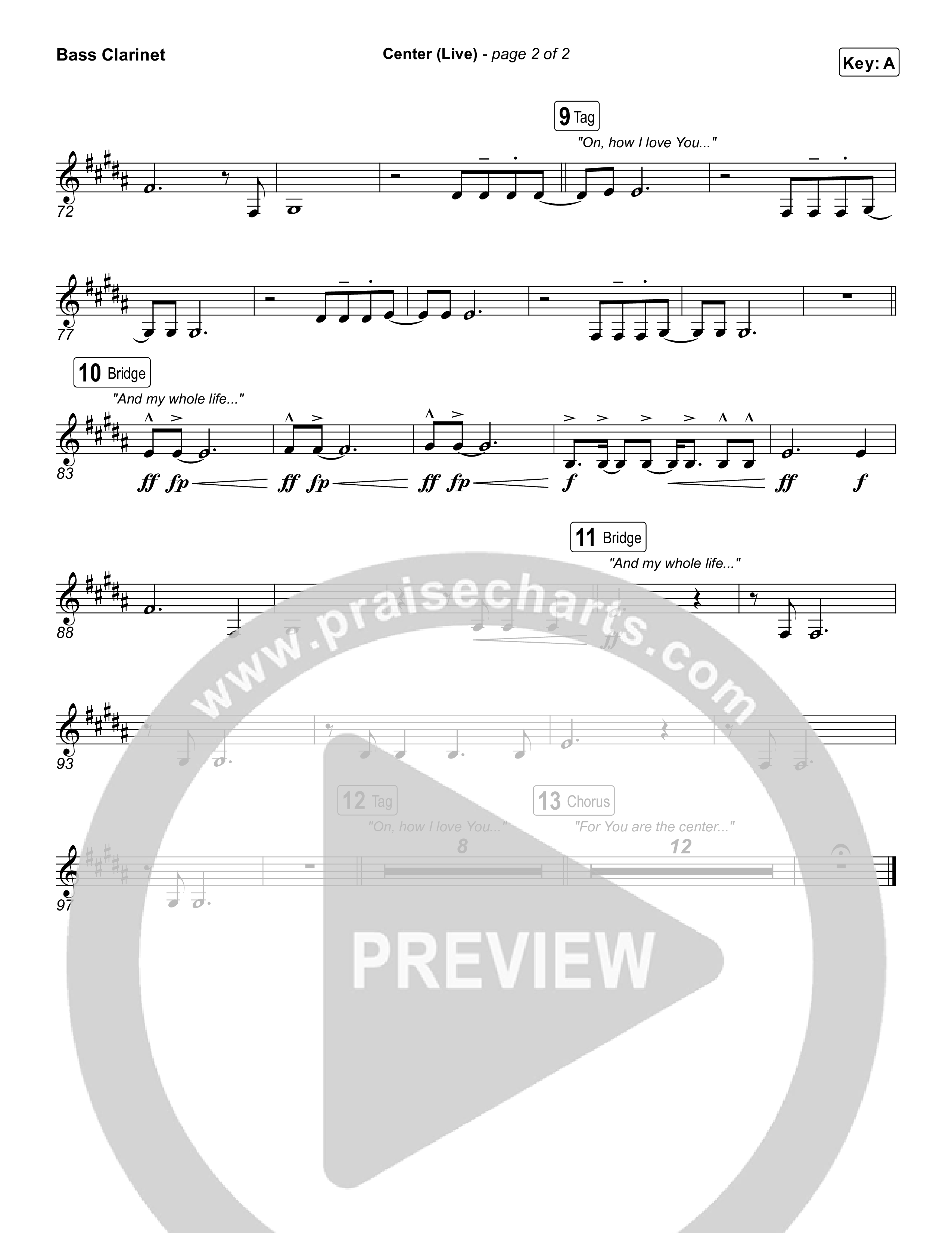 Center (Live) Bass Clarinet (Bethel Music / Abbie Gamboa)