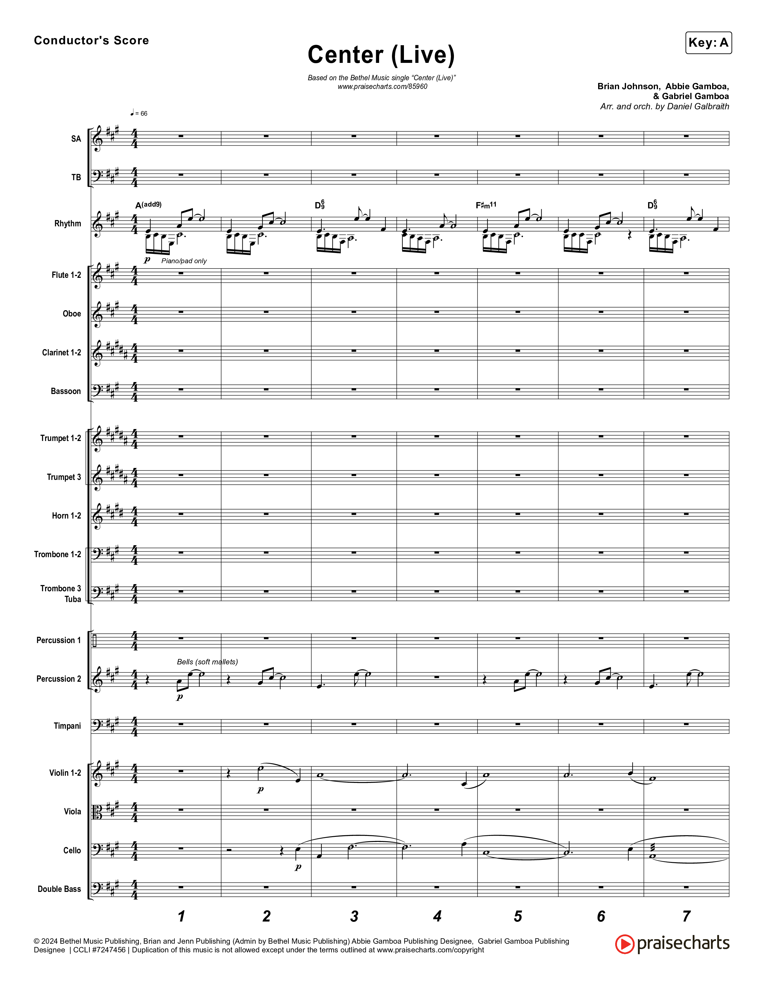 Center (Live) Orchestration (Bethel Music / Abbie Gamboa)