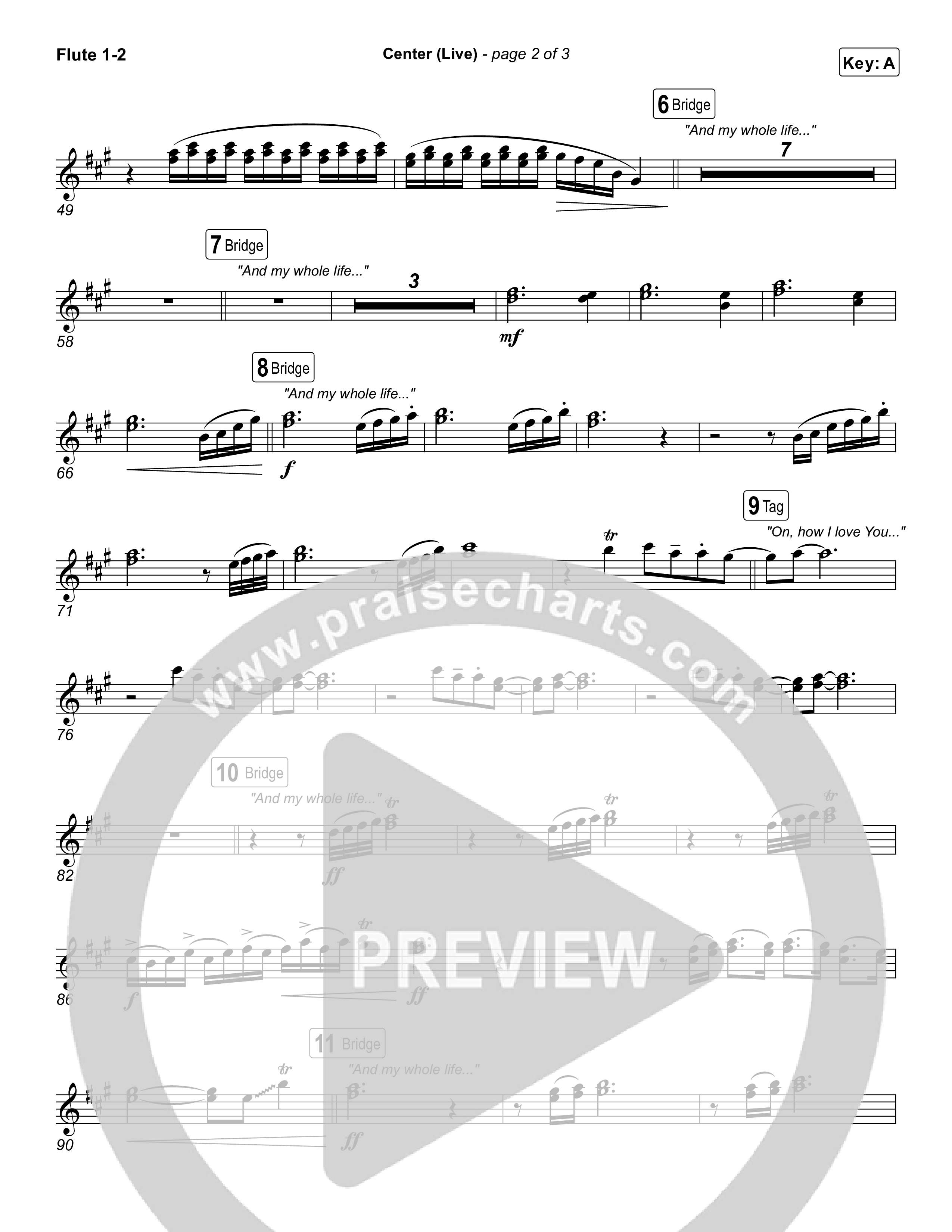 Center (Live) Flute 1,2 (Bethel Music / Abbie Gamboa)